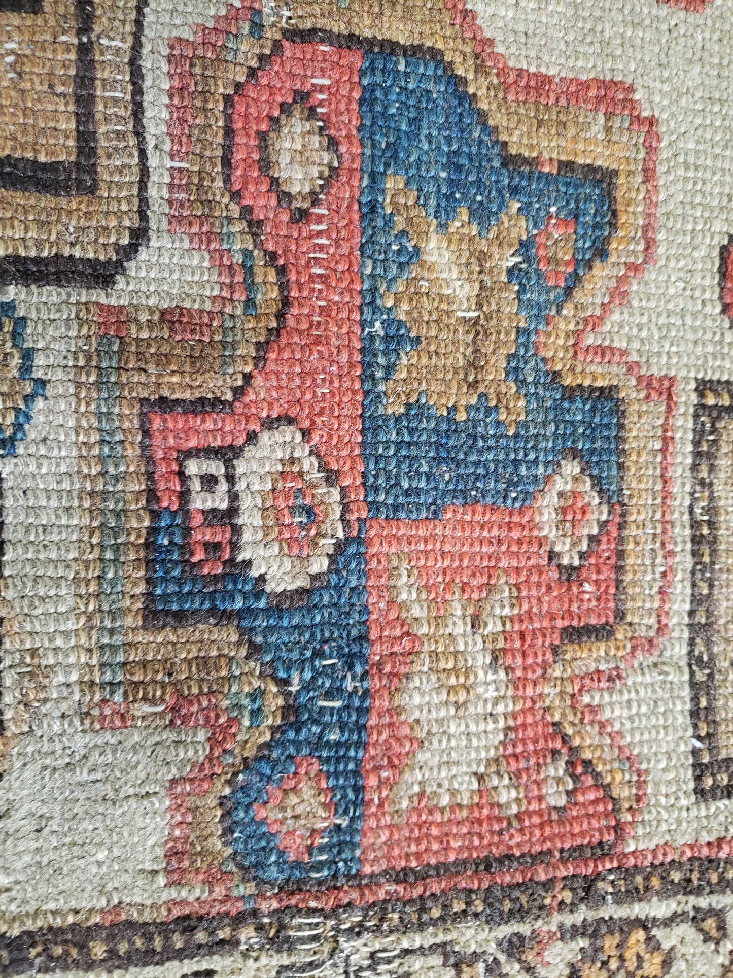 Signed Antique 1911 Persian Runner, 3'9"x8'7"