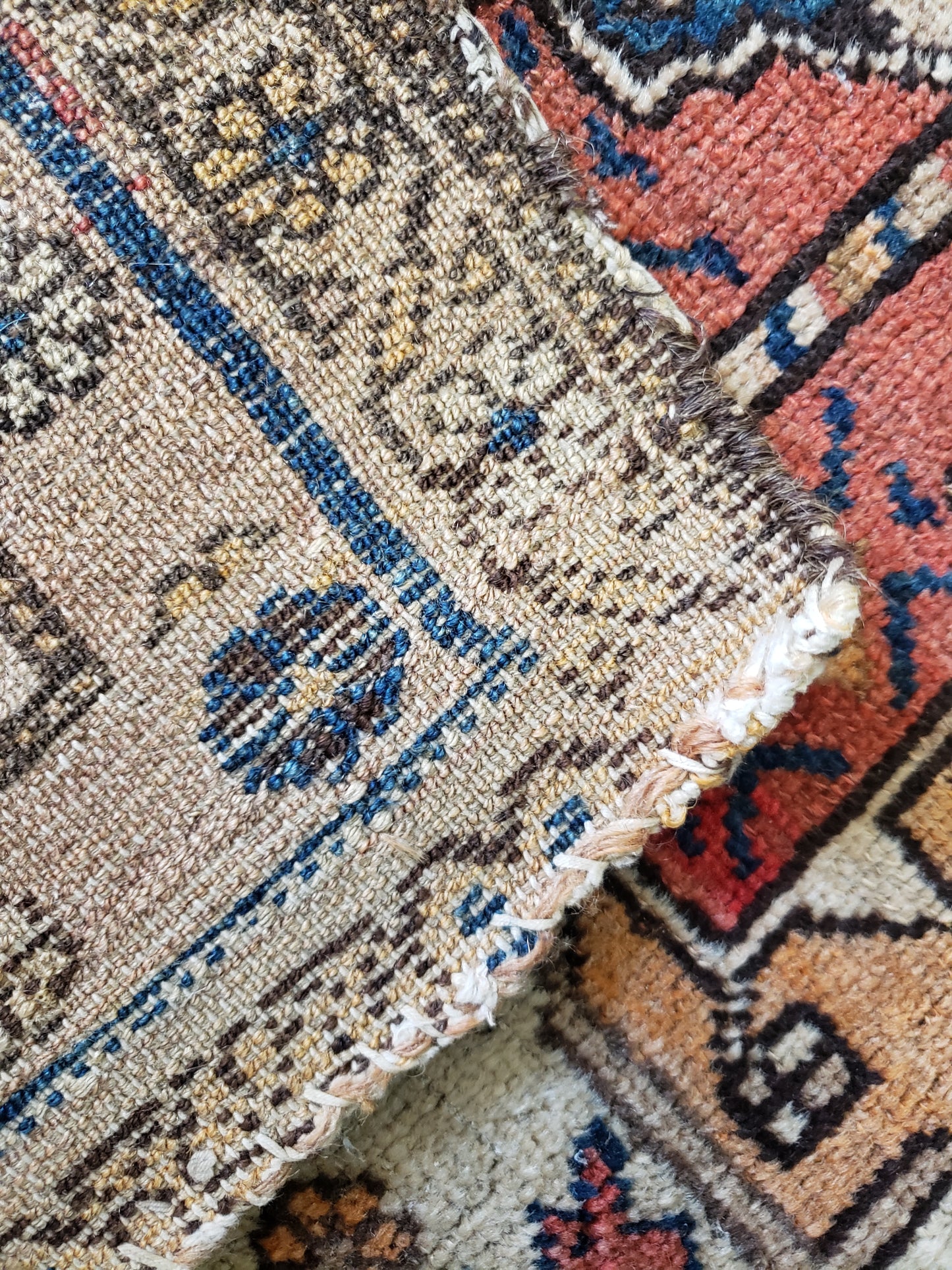 Signed Antique 1911 Persian Runner, 3'9"x8'7"