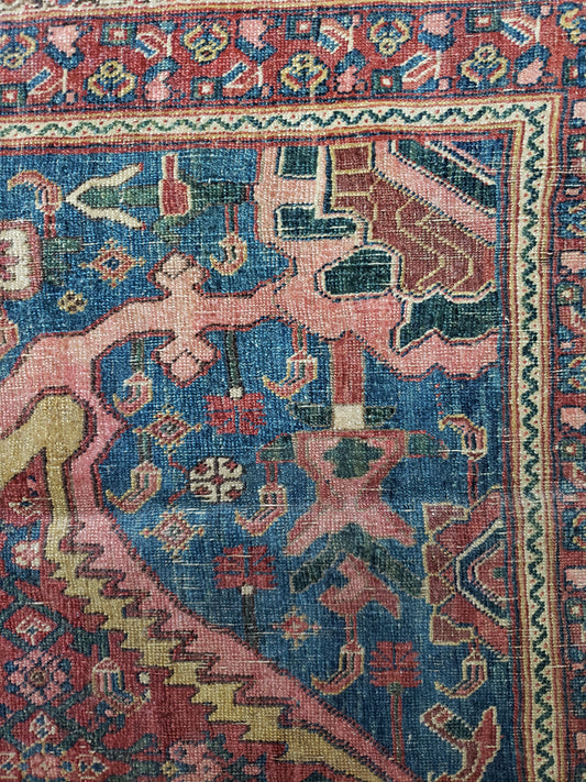 SOLD - Antique Persian Bijar Rug - 7'6x11'