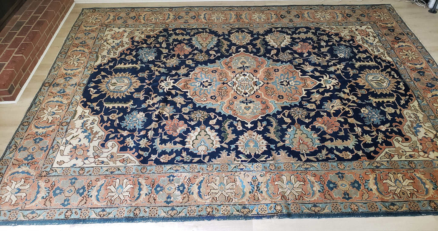 SOLD - Antique Persian Rug, 9x12, 1940's Khoy Tabriz, - "Dreamy Garden"