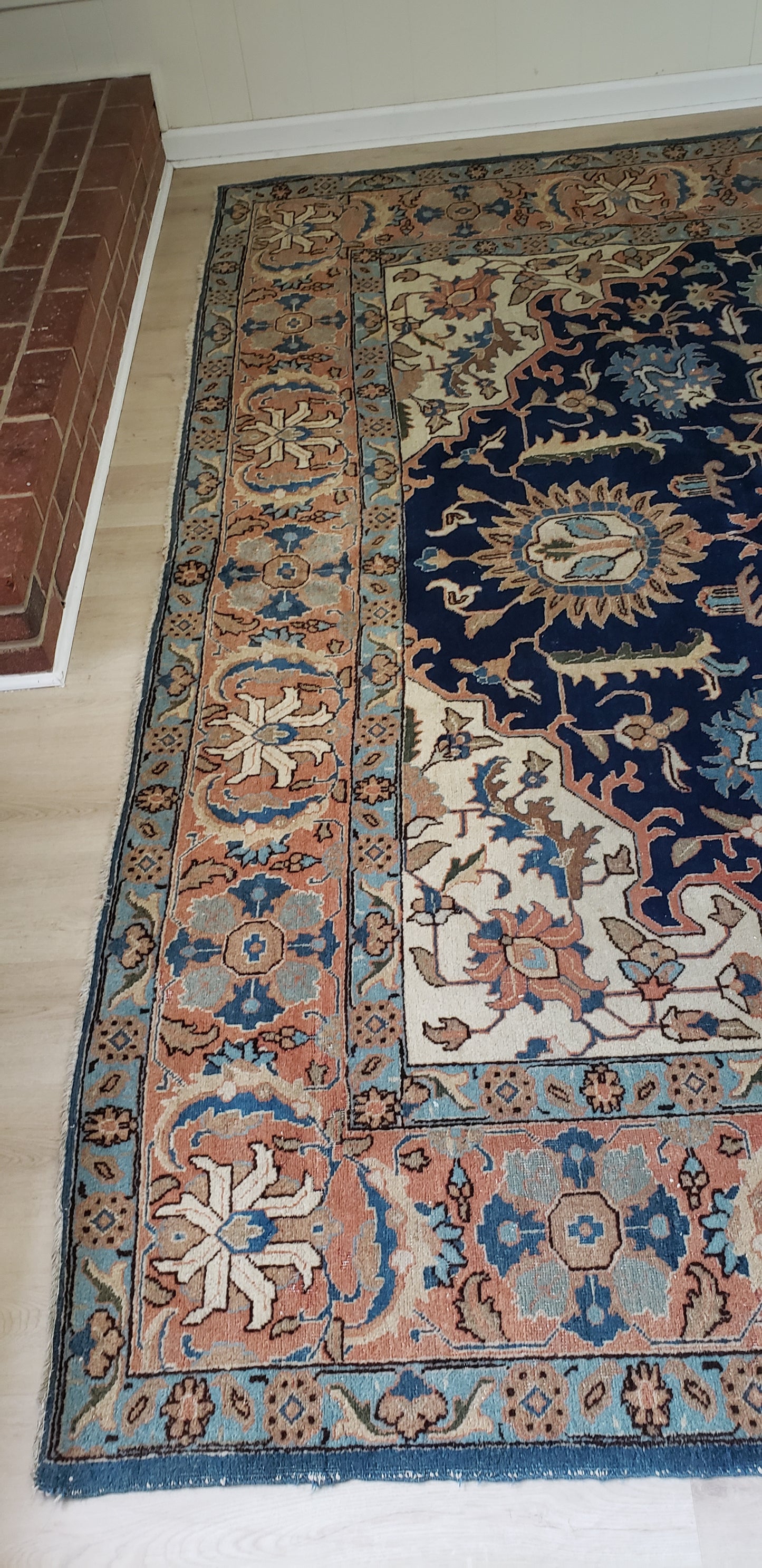 SOLD - Antique Persian Rug, 9x12, 1940's Khoy Tabriz, - "Dreamy Garden"