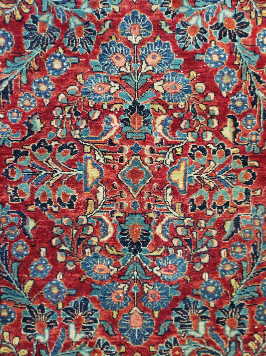 SOLD - Antique Persian Sarouk Rug, 5'3x9'9, "The American Dream Sarouk"
