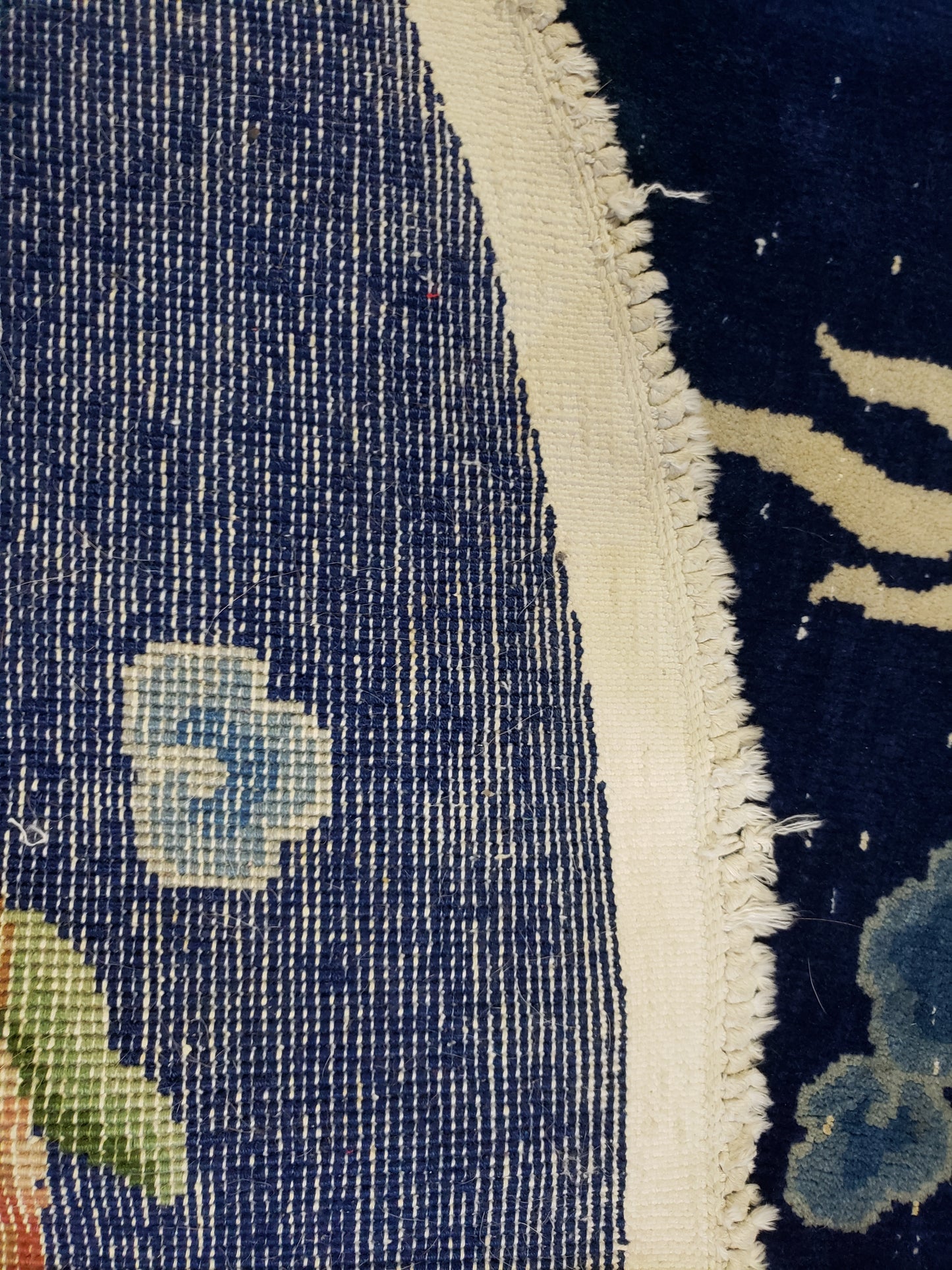 SOLD - Chinese Dragon Rug, Round, 6' diameter, "Antique Dragon Sky"