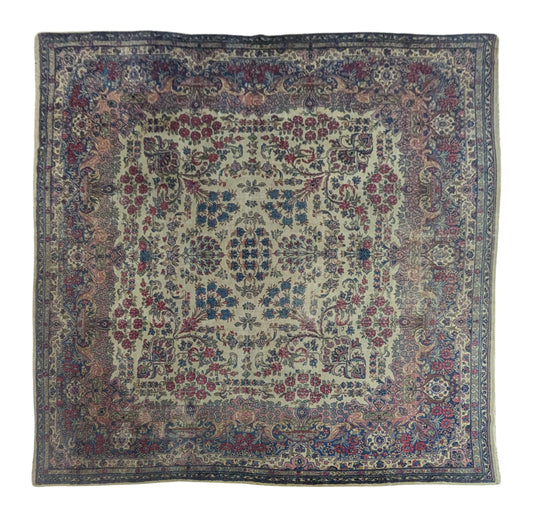 Vintage Persian Rug, 9x9 square