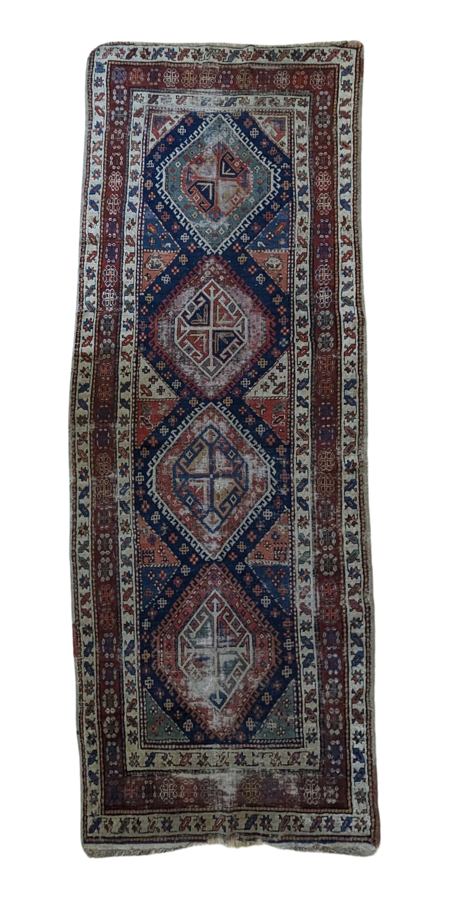 Antique Serab Persian Runner Rug, 3'6x10'3"