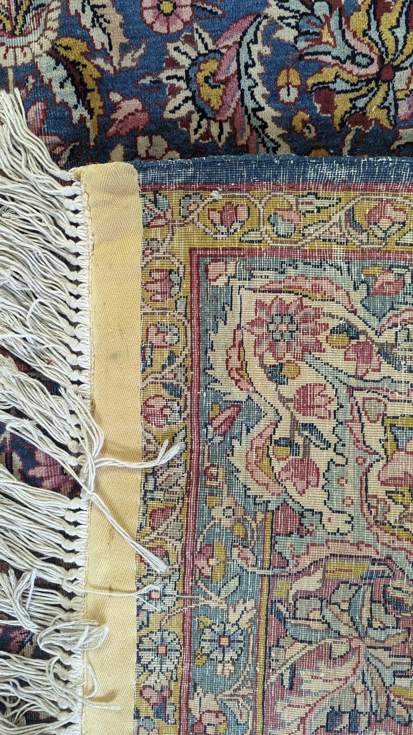 SOLD - Antique Lavar Kerman Persian Rug, 9'x12' -"Celestial Blue Palace"