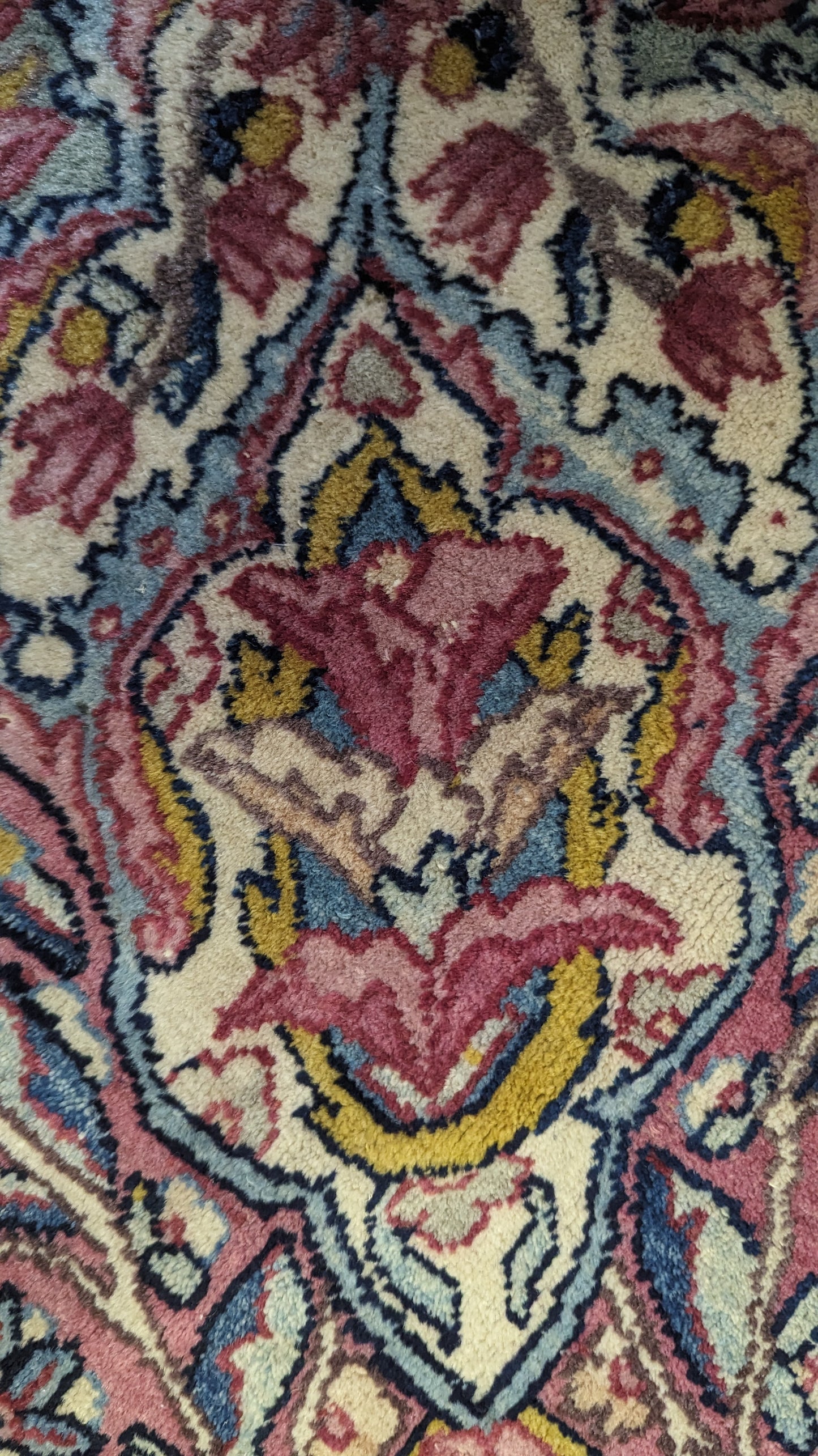 SOLD - Antique Lavar Kerman Persian Rug, 9'x12' -"Celestial Blue Palace"