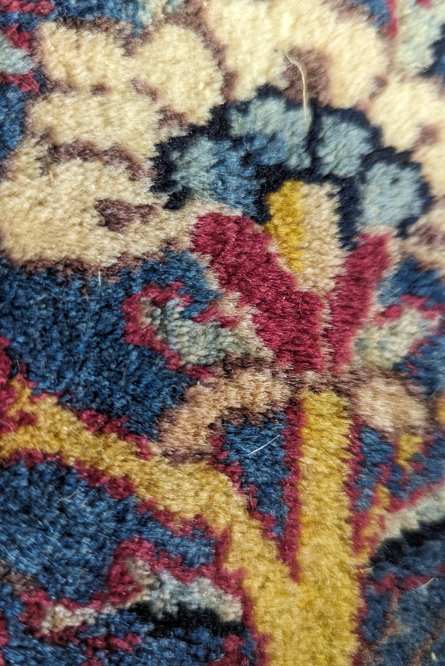 SOLD - Antique Lavar Kerman Persian Rug, 9'x12' -"Celestial Blue Palace"