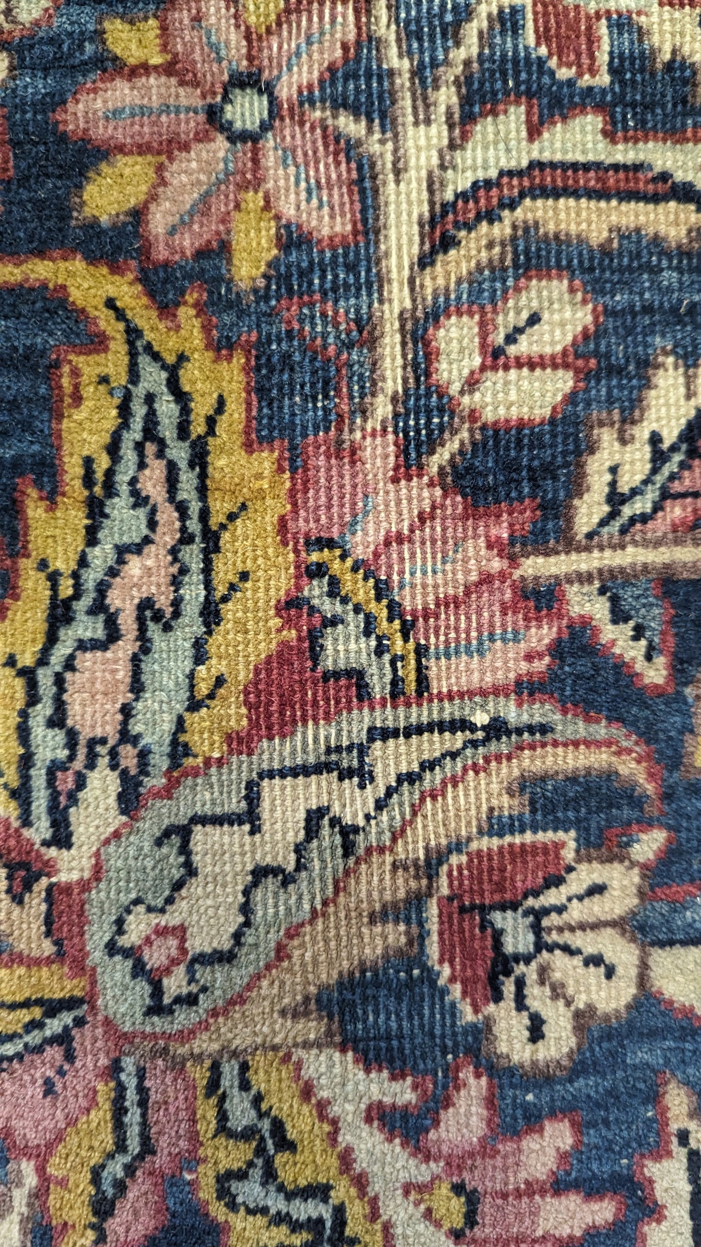 SOLD - Antique Lavar Kerman Persian Rug, 9'x12' -"Celestial Blue Palace"