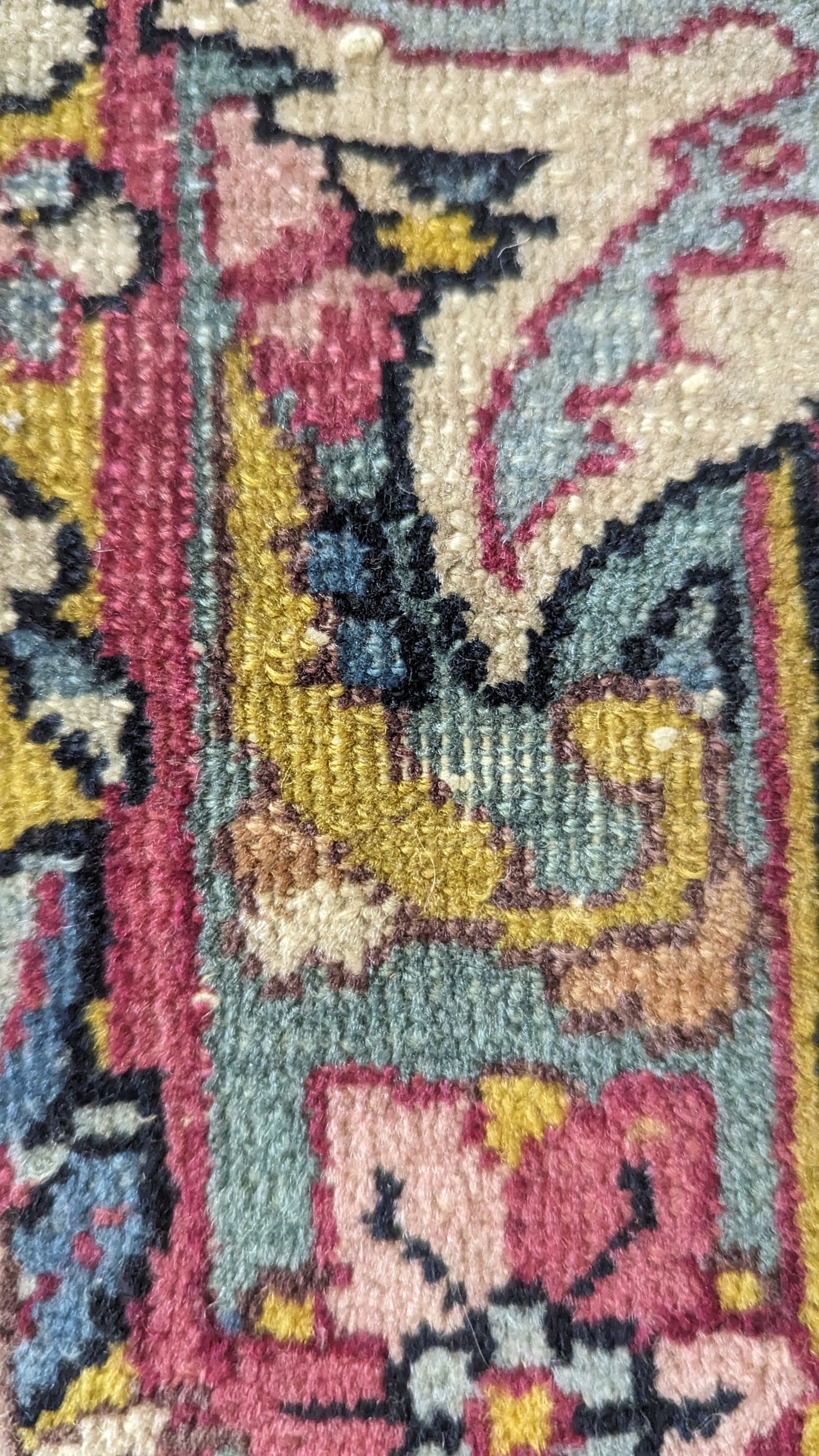SOLD - Antique Lavar Kerman Persian Rug, 9'x12' -"Celestial Blue Palace"