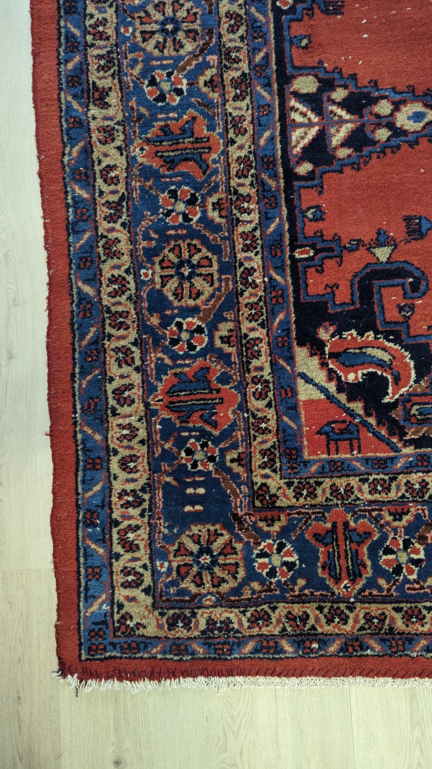SOLD - Vintage Persian Viss Rug, 8'6x11