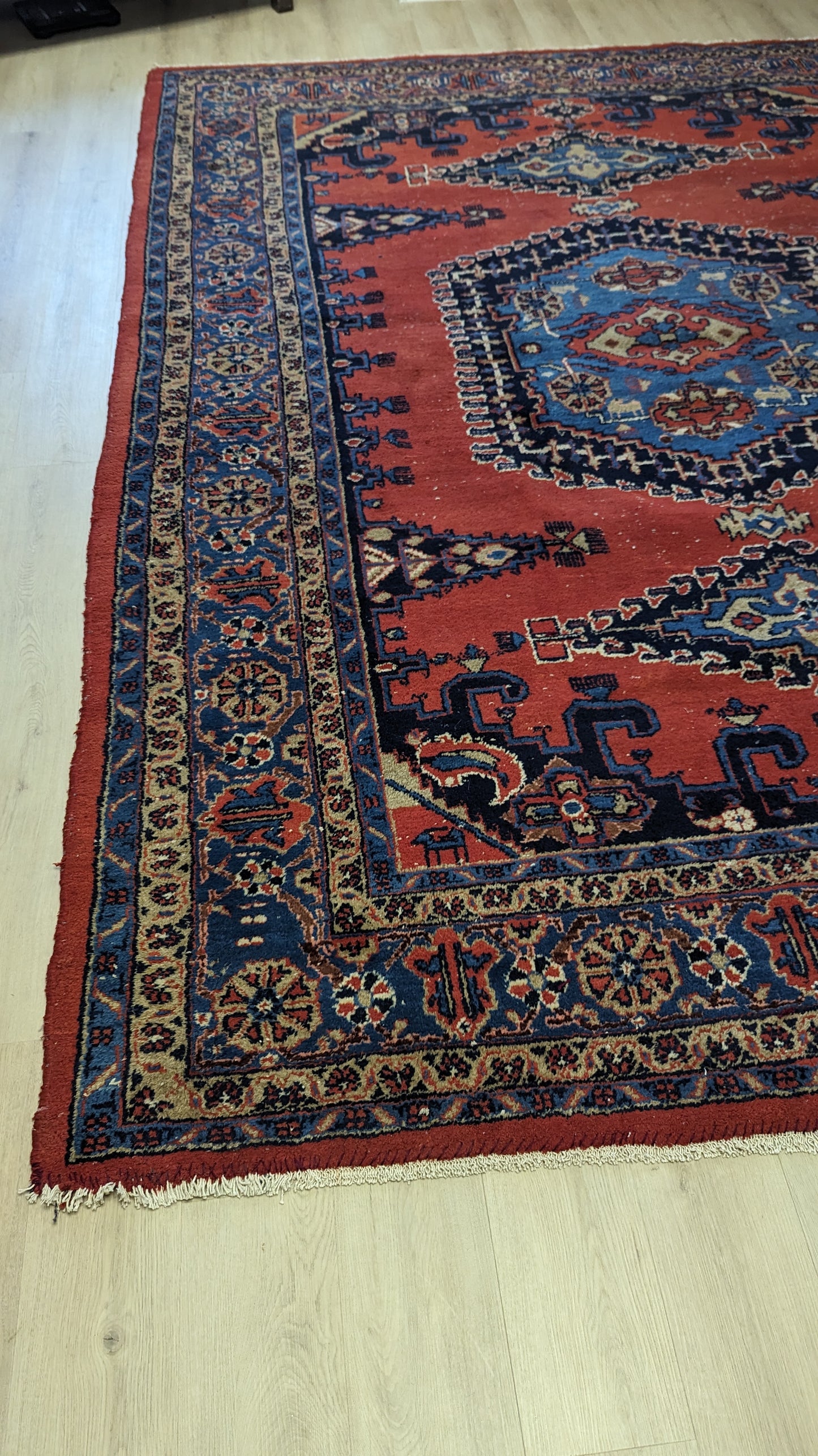 SOLD - Vintage Persian Viss Rug, 8'6x11