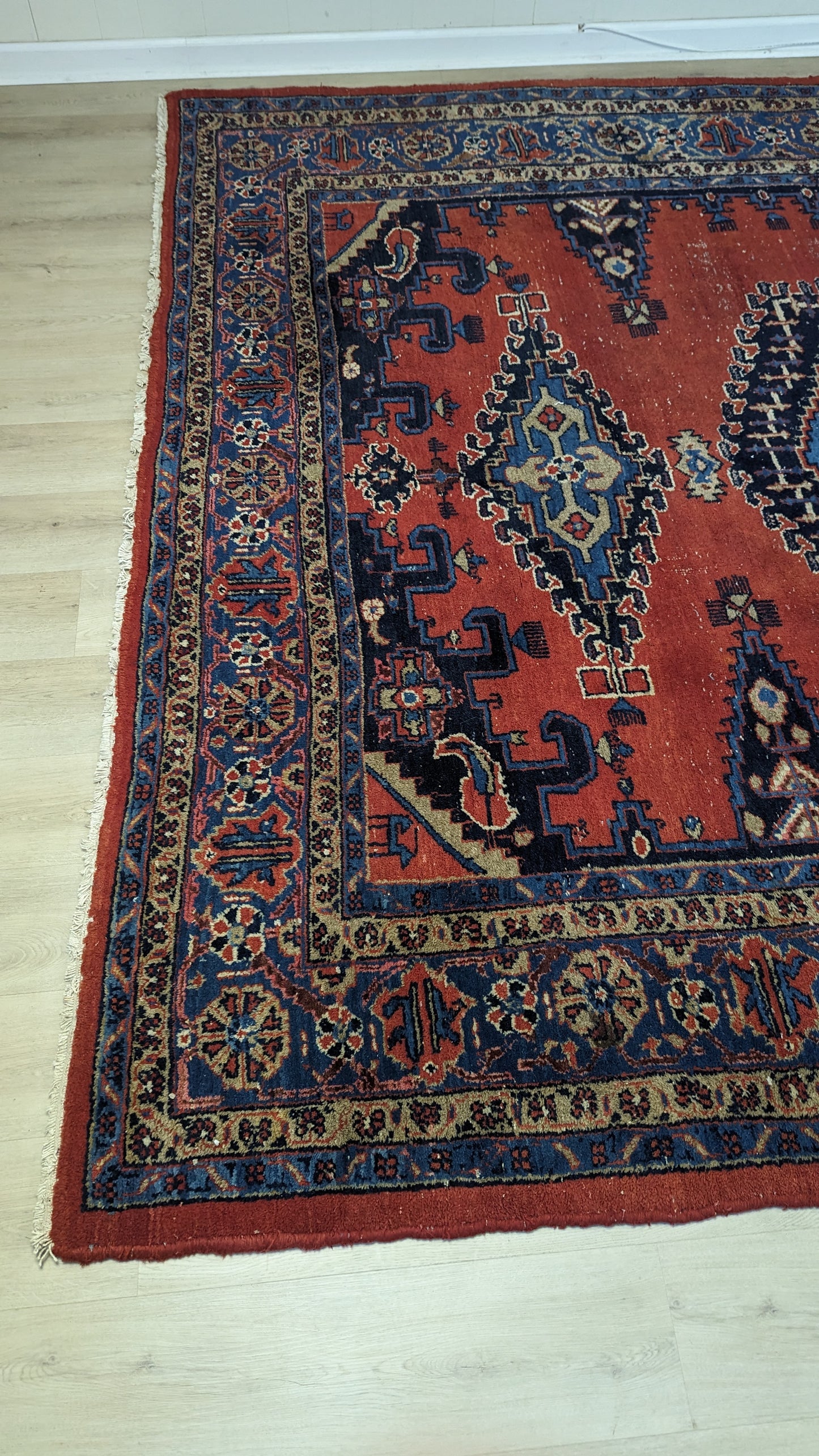 SOLD - Vintage Persian Viss Rug, 8'6x11