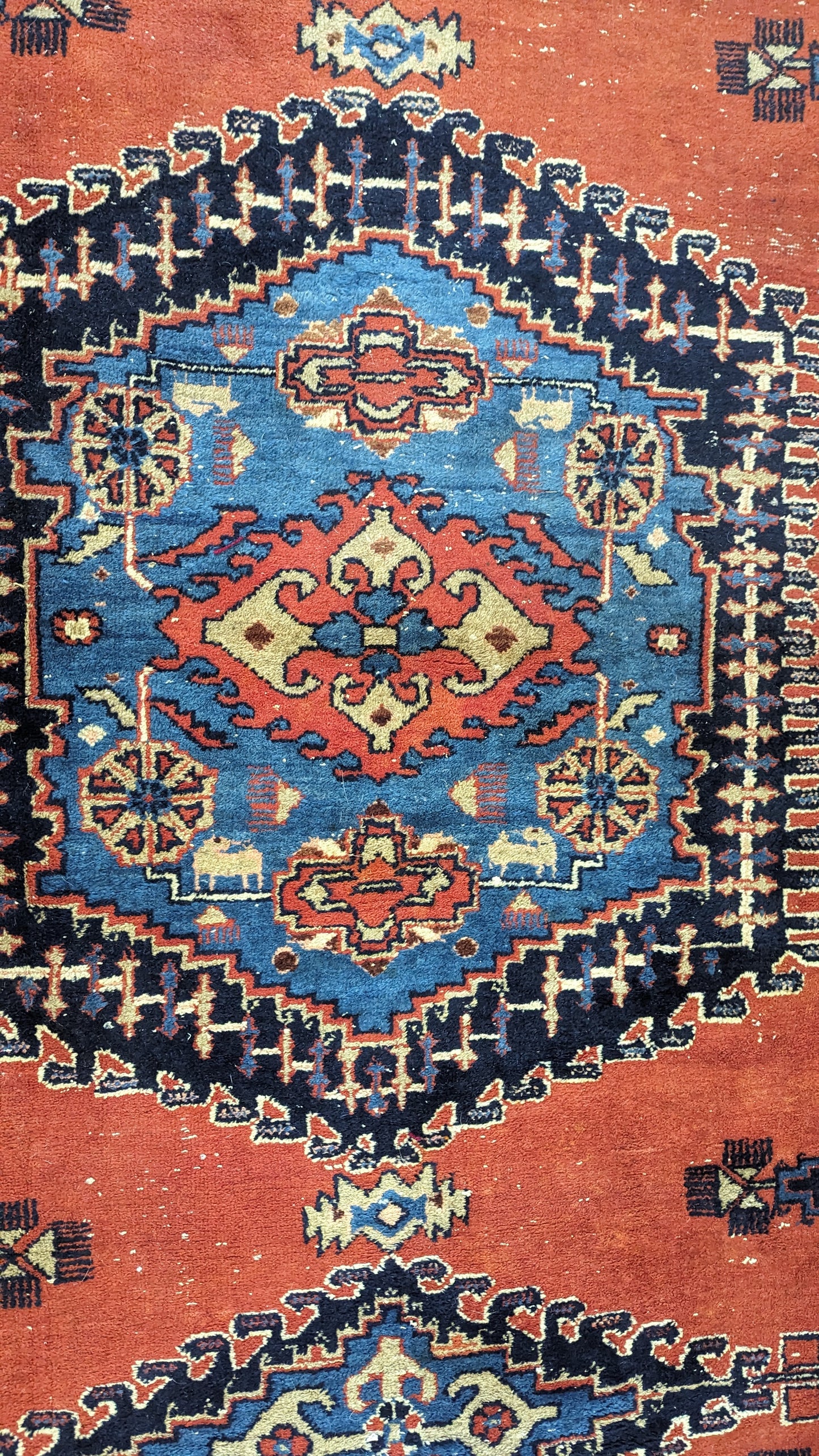SOLD - Vintage Persian Viss Rug, 8'6x11