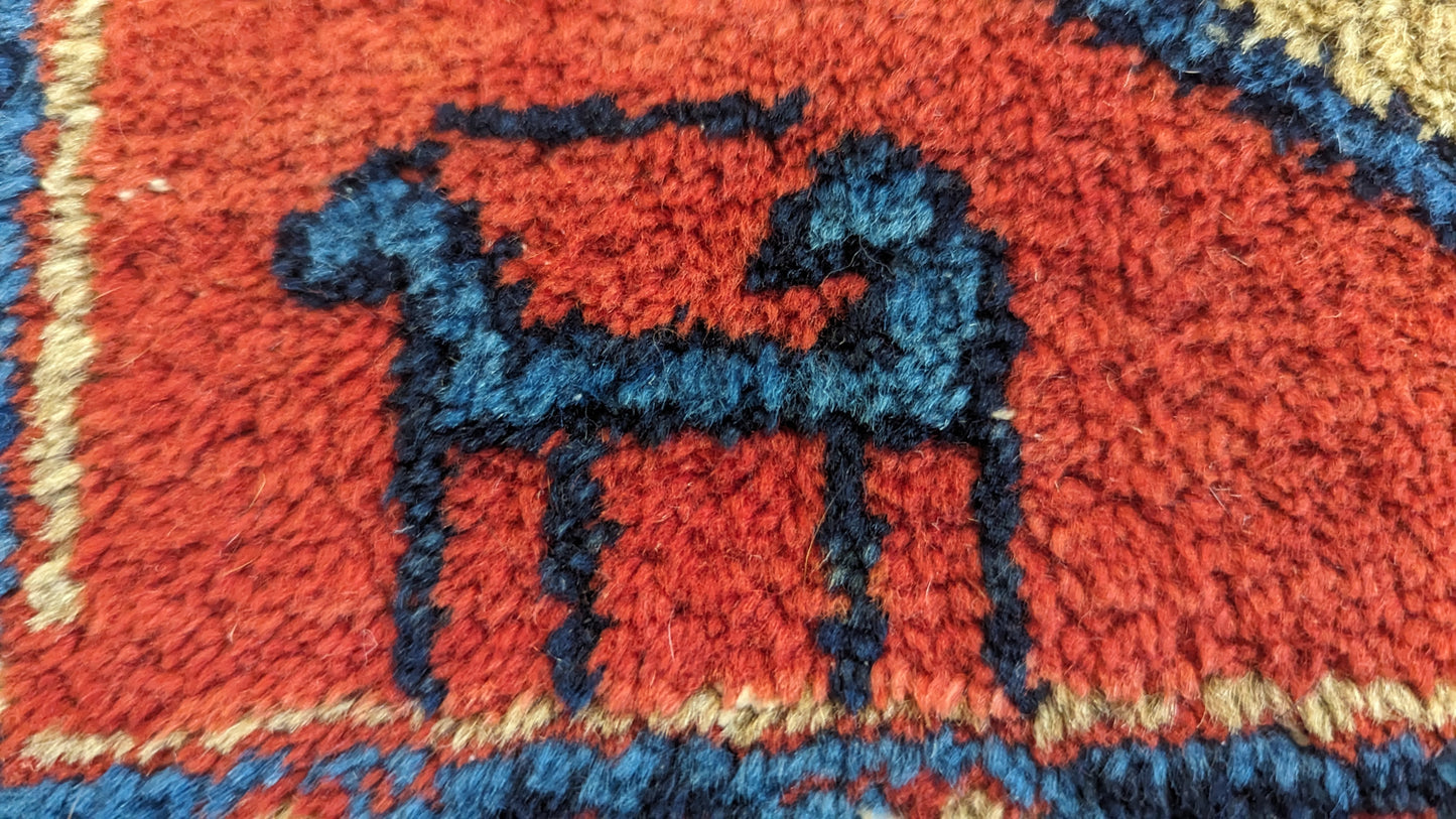 SOLD - Vintage Persian Viss Rug, 8'6x11