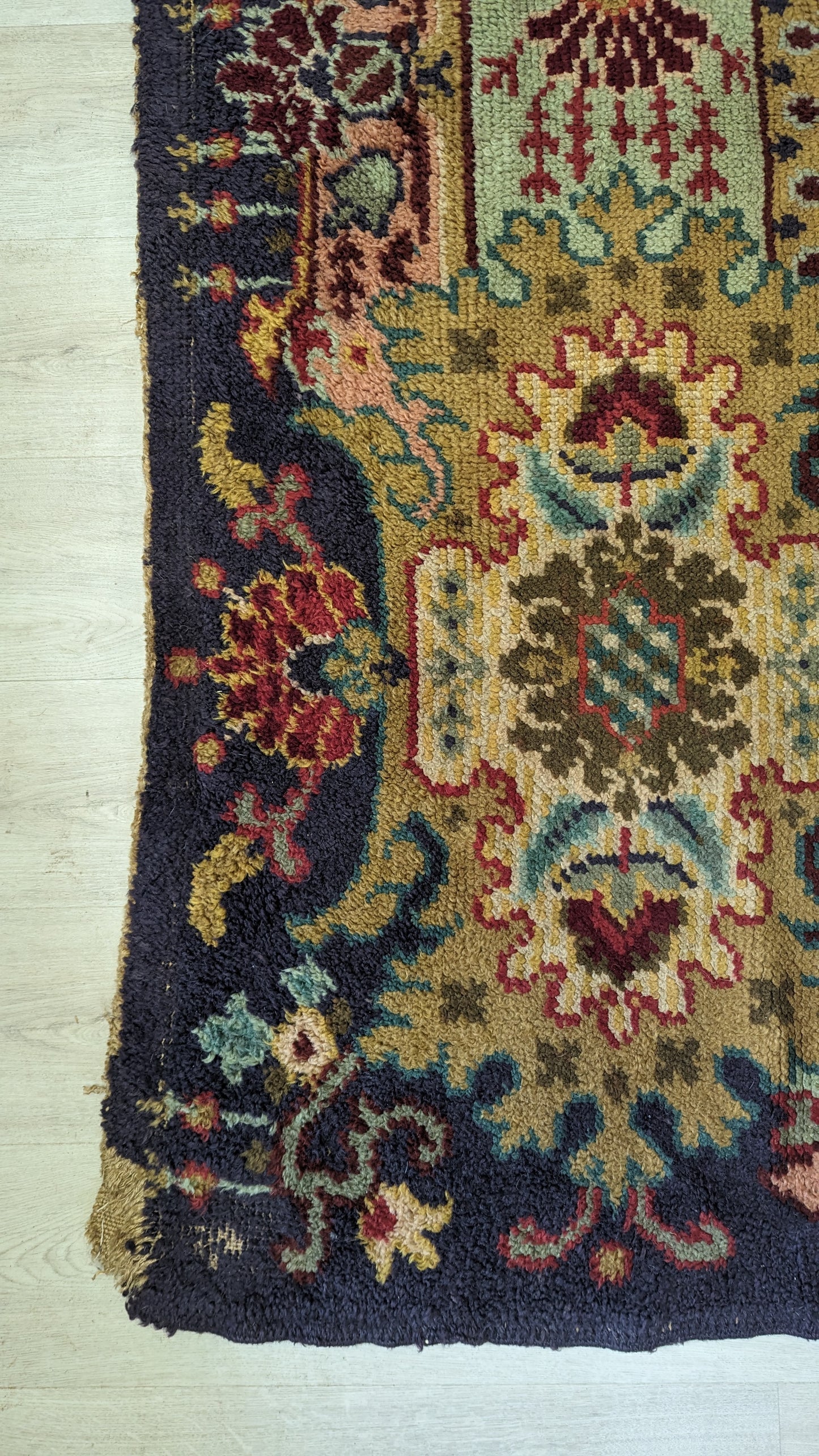 1940's European Hand Knotted Rug, 9x12 - "Heart of Europe"