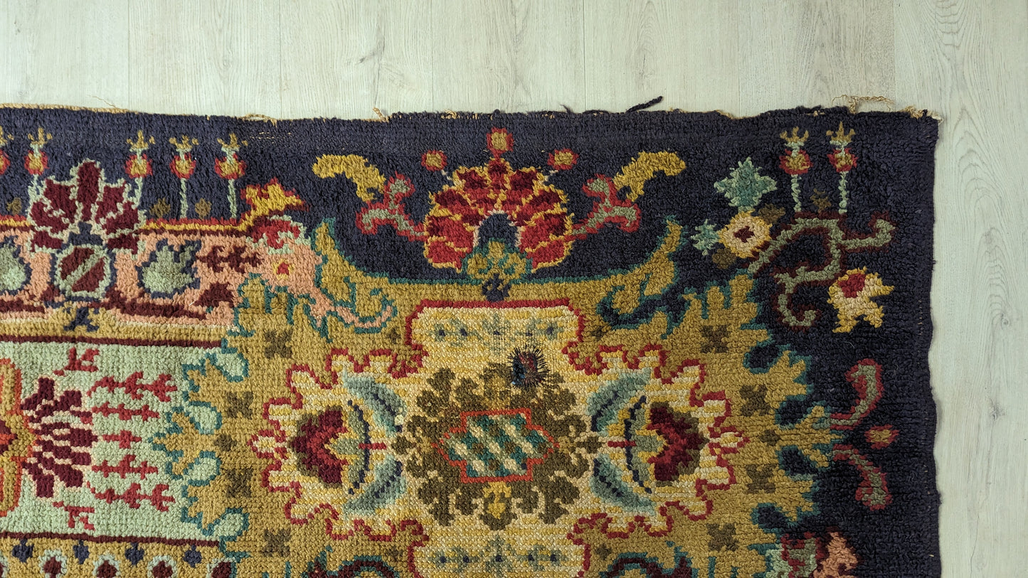 1940's European Hand Knotted Rug, 9x12 - "Heart of Europe"