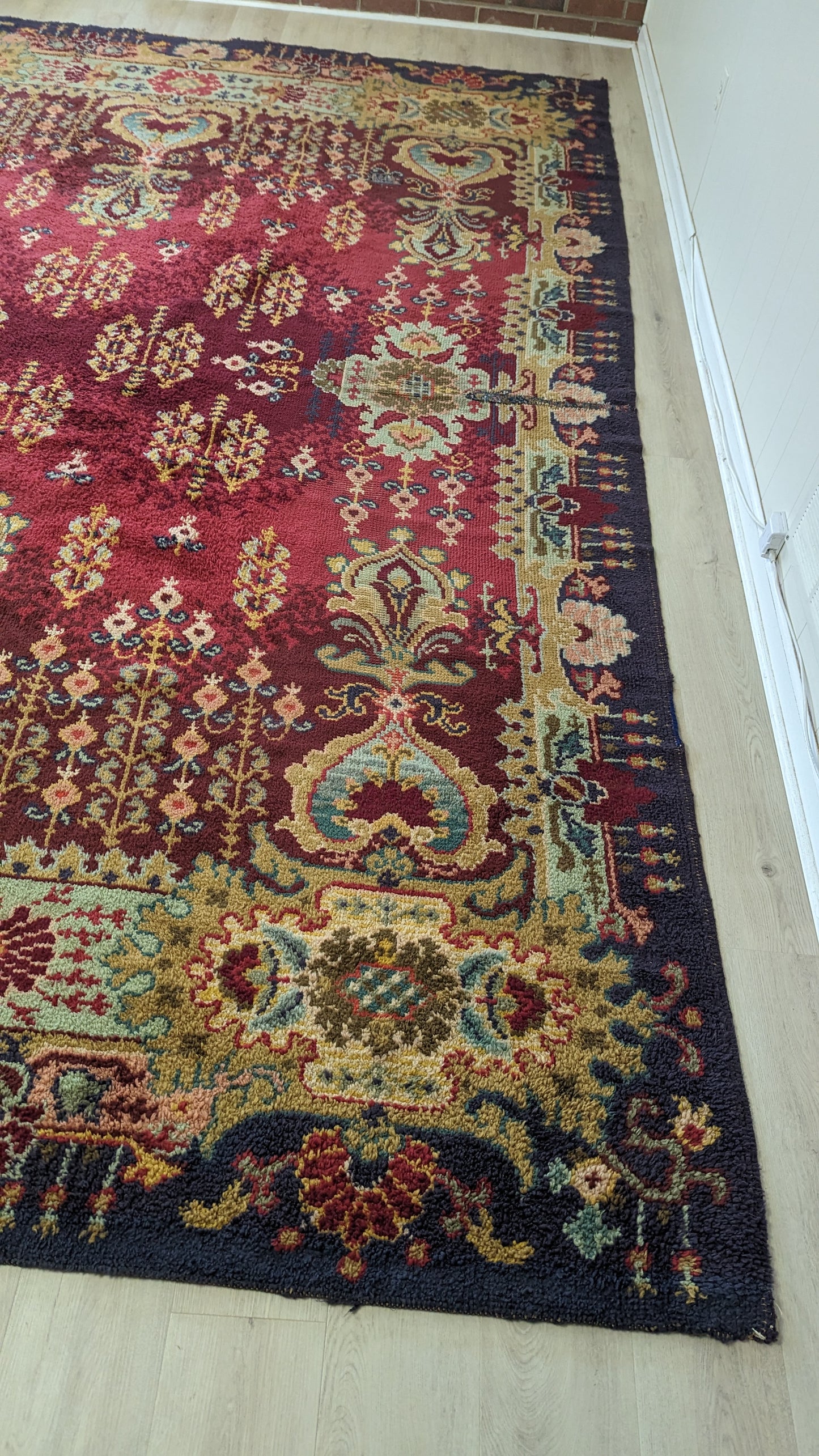 1940's European Hand Knotted Rug, 9x12 - "Heart of Europe"