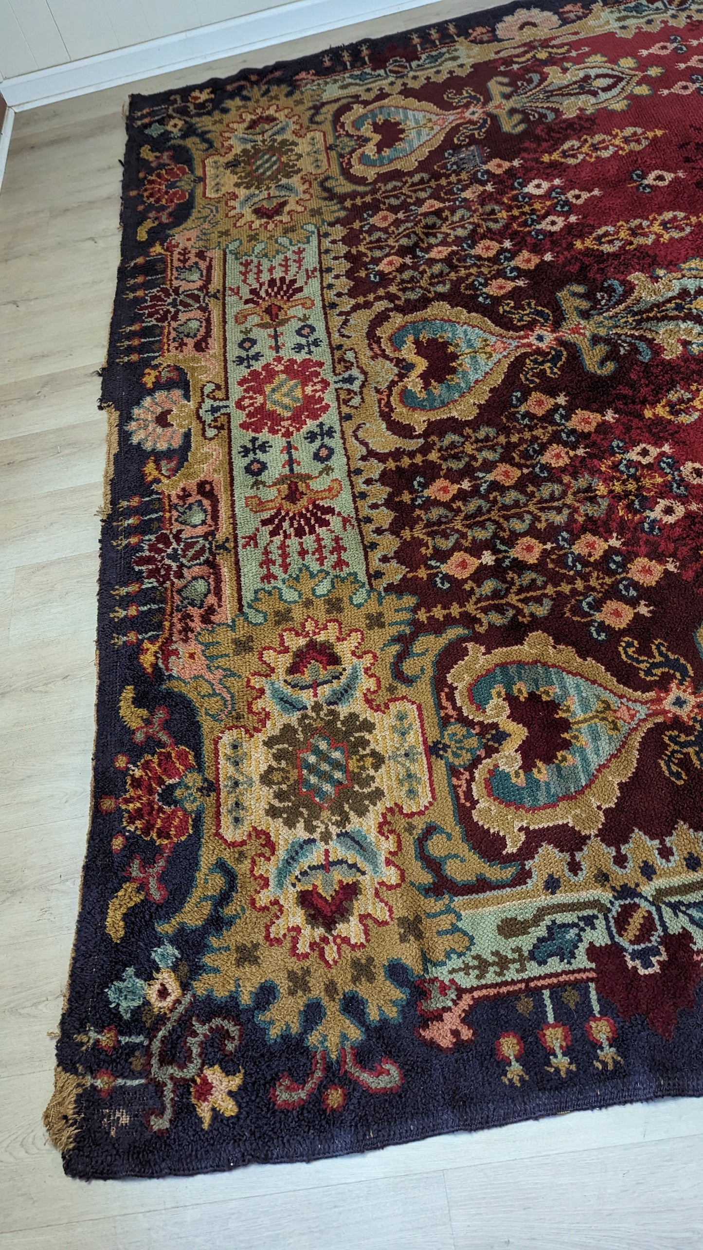 1940's European Hand Knotted Rug, 9x12 - "Heart of Europe"