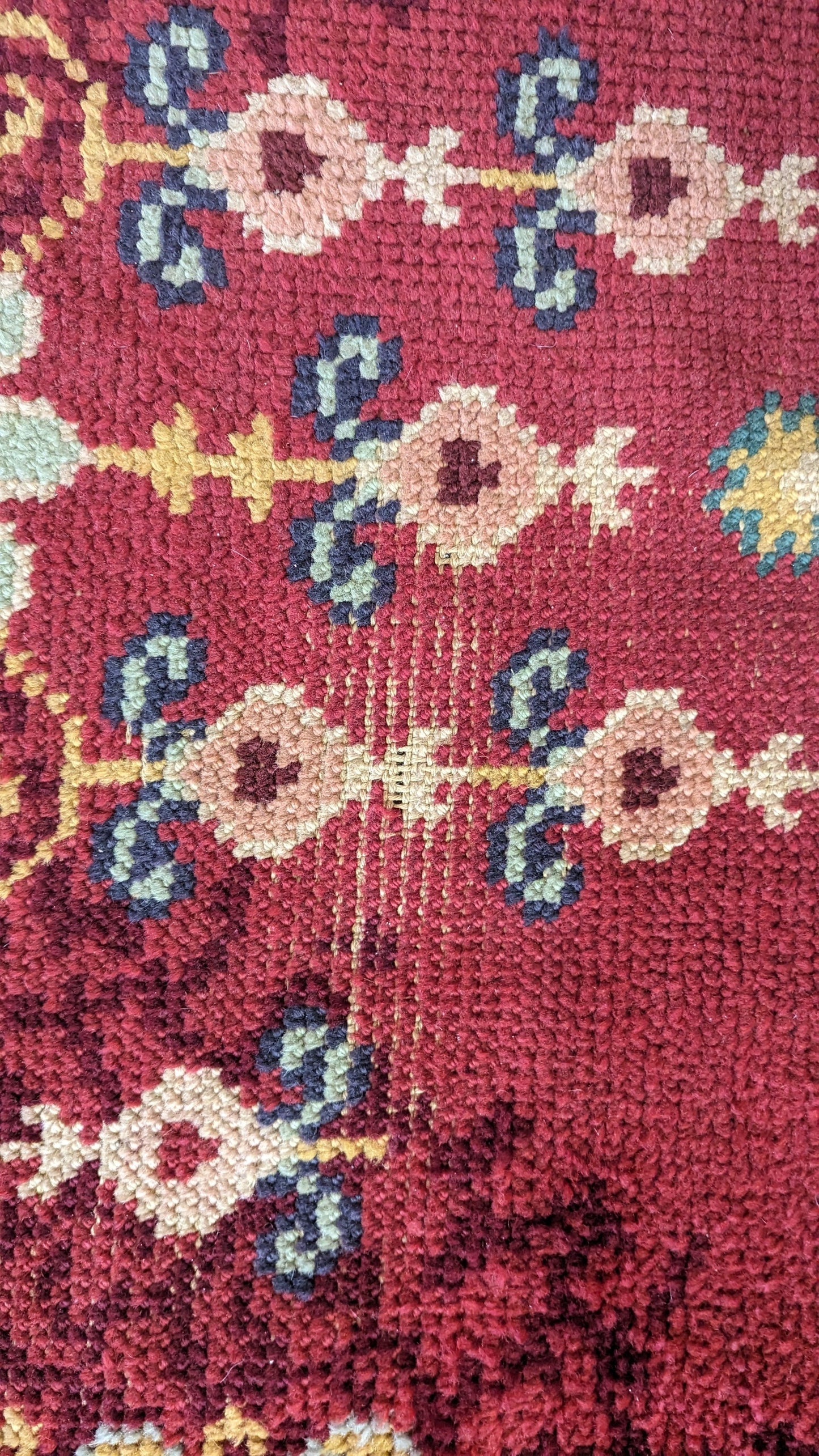 1940's European Hand Knotted Rug, 9x12 - "Heart of Europe"