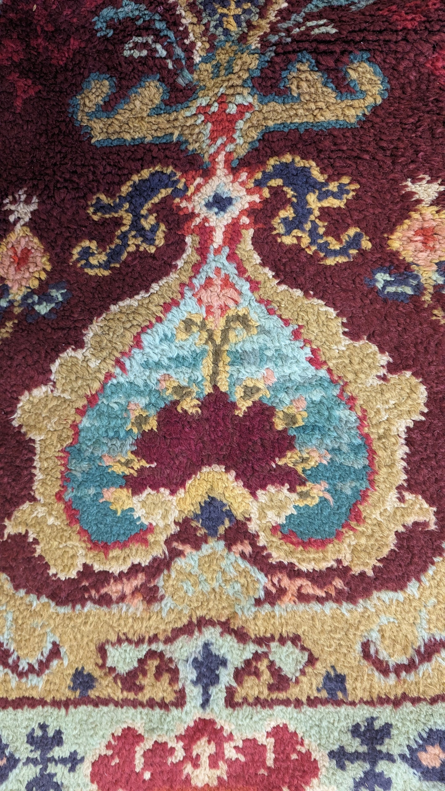 1940's European Hand Knotted Rug, 9x12 - "Heart of Europe"