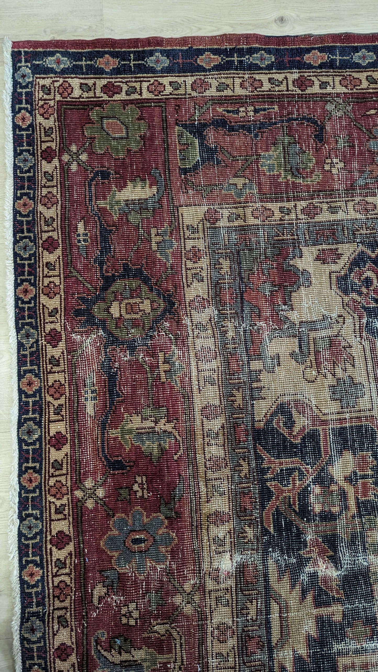 SOLD - Antique Anatolian Turkish Rug, 9x10 - 'The Bohemian Salon'
