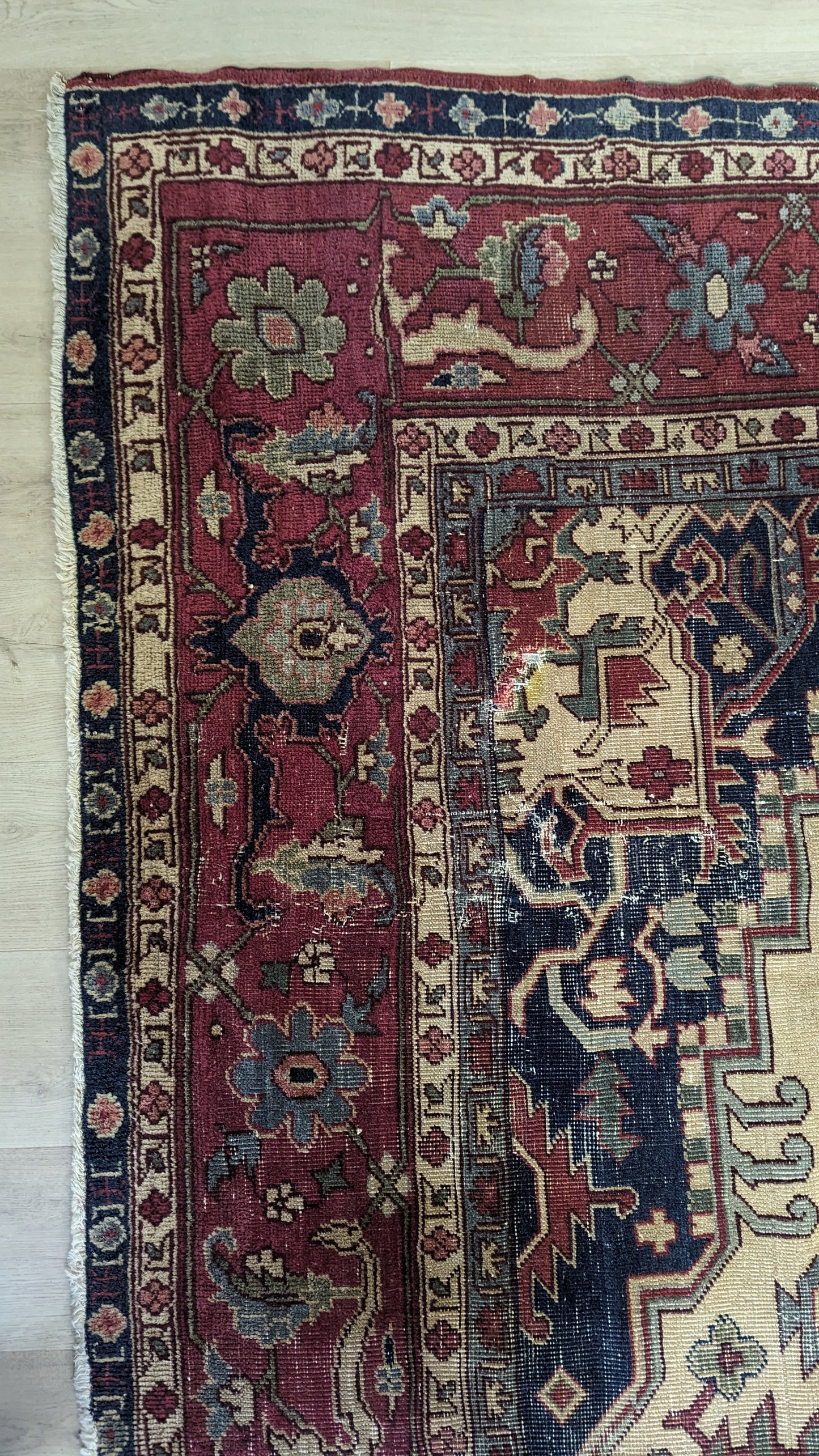SOLD - Antique Anatolian Turkish Rug, 9x10 - 'The Bohemian Salon'