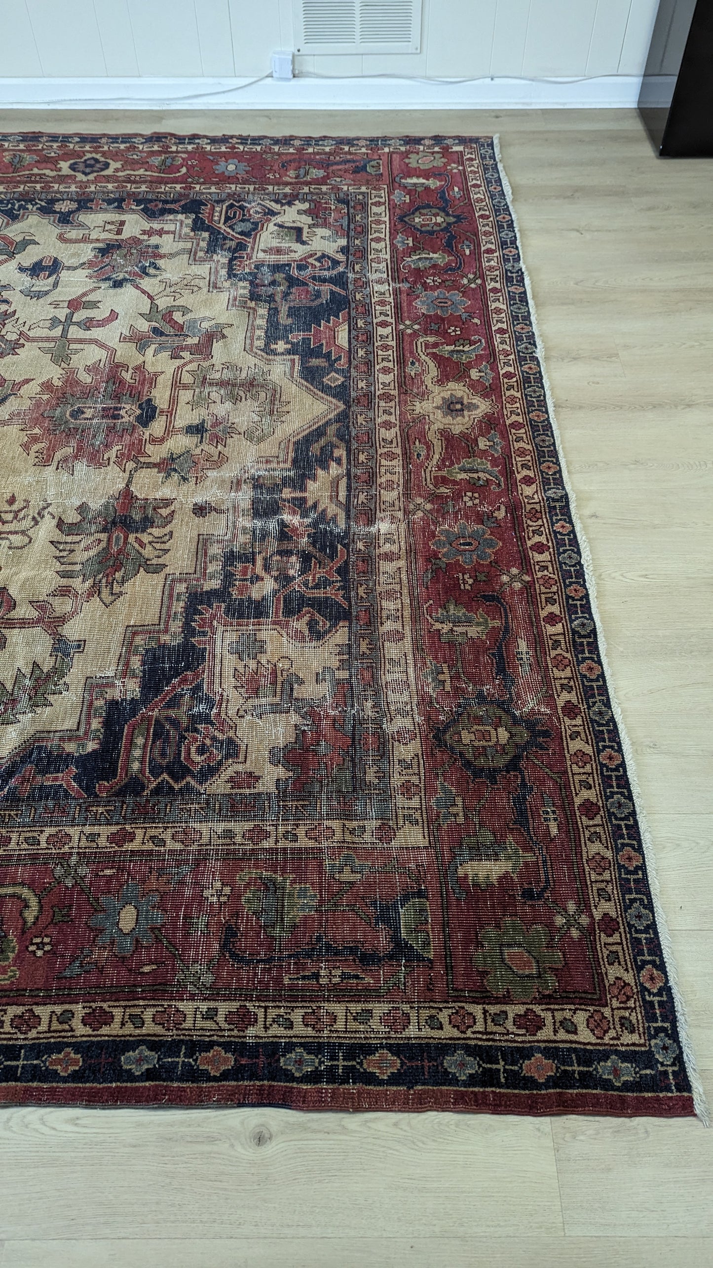 SOLD - Antique Anatolian Turkish Rug, 9x10 - 'The Bohemian Salon'