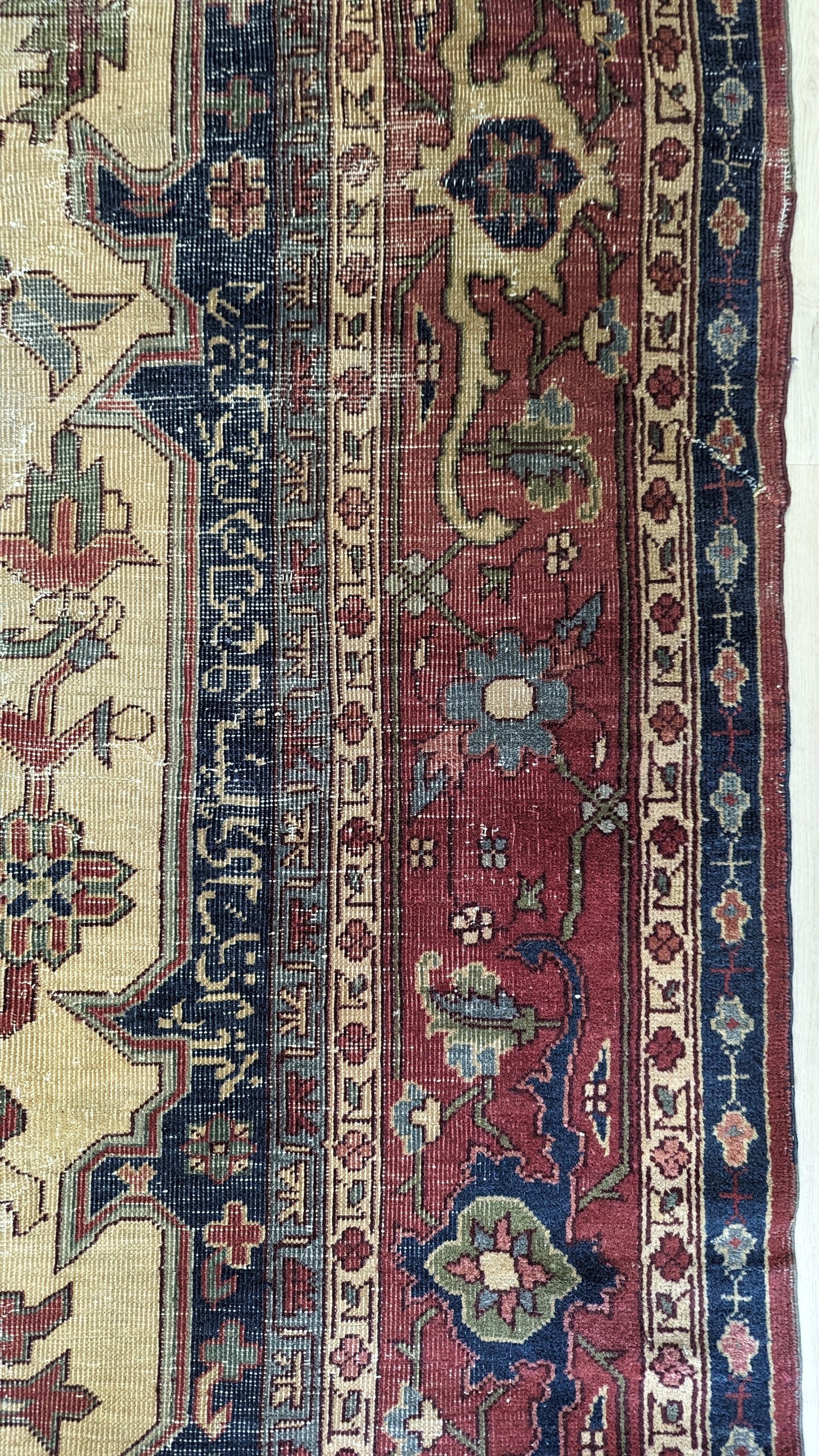 SOLD - Antique Anatolian Turkish Rug, 9x10 - 'The Bohemian Salon'