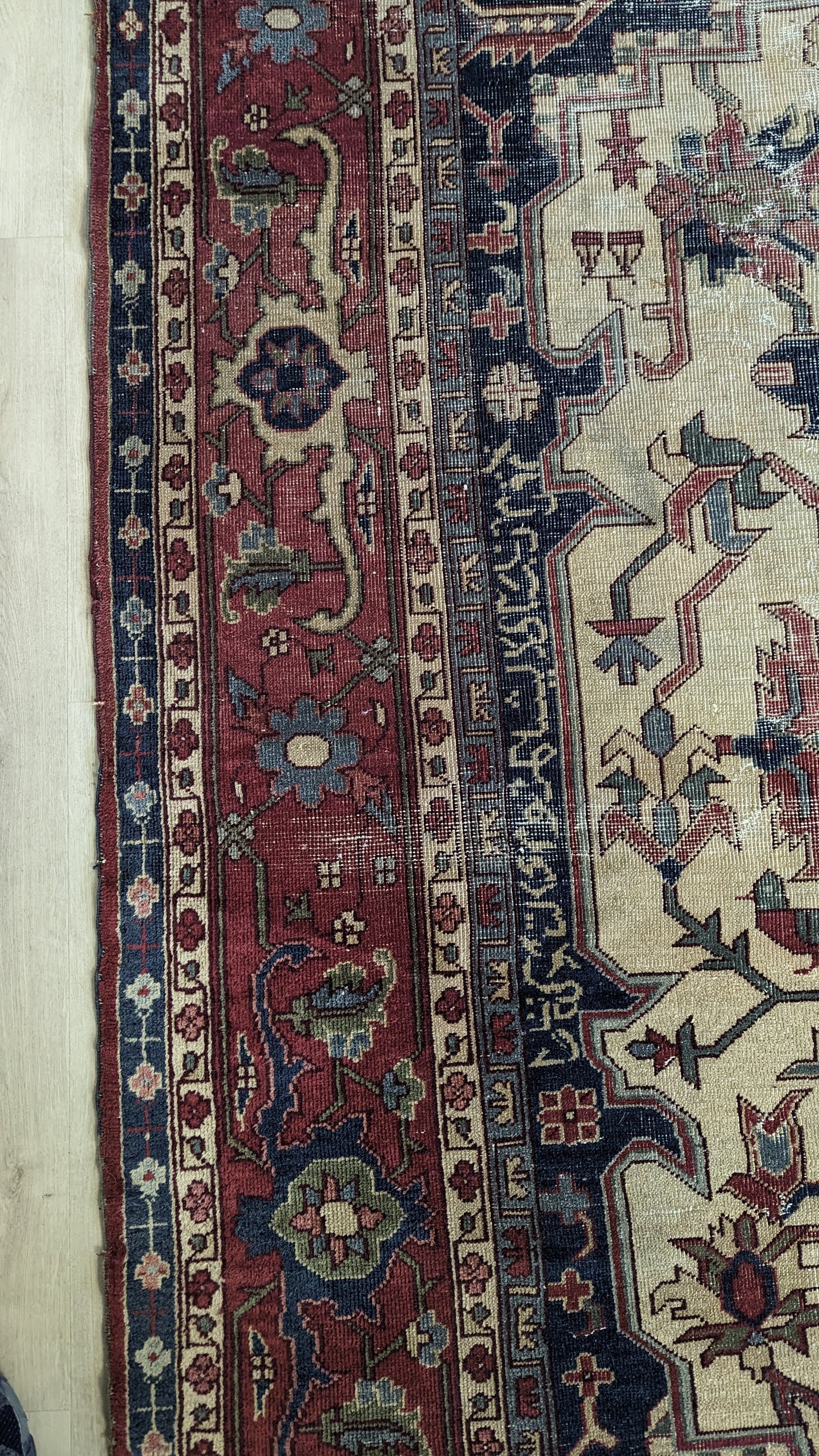 SOLD - Antique Anatolian Turkish Rug, 9x10 - 'The Bohemian Salon'