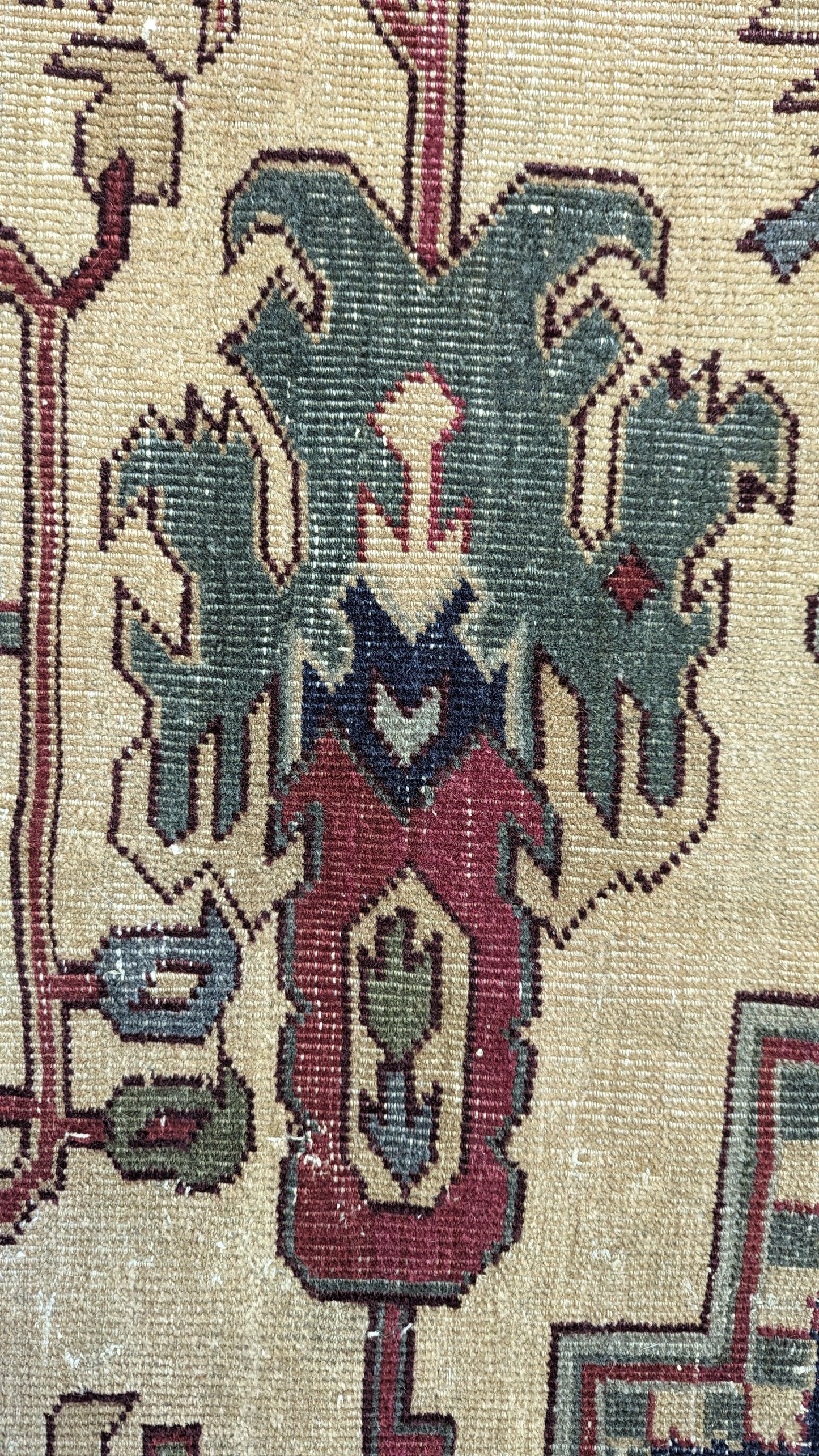 SOLD - Antique Anatolian Turkish Rug, 9x10 - 'The Bohemian Salon'