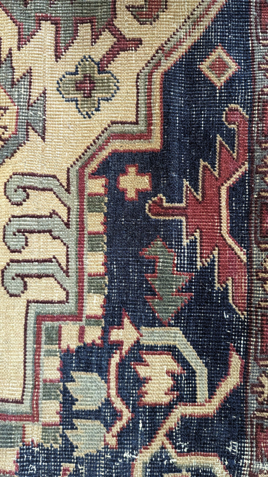 SOLD - Antique Anatolian Turkish Rug, 9x10 - 'The Bohemian Salon'