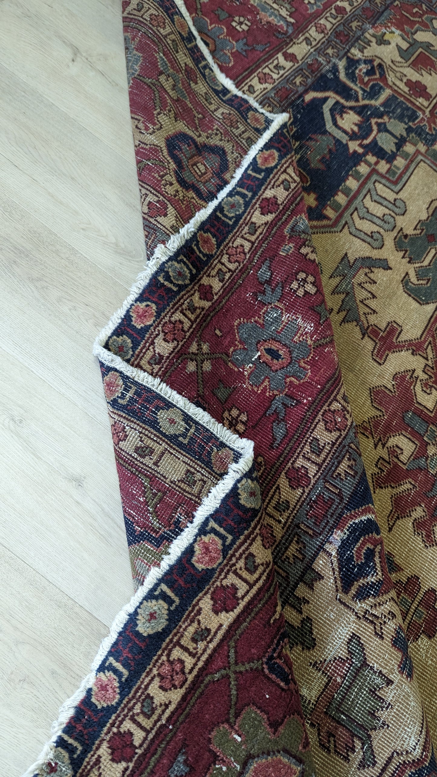 SOLD - Antique Anatolian Turkish Rug, 9x10 - 'The Bohemian Salon'