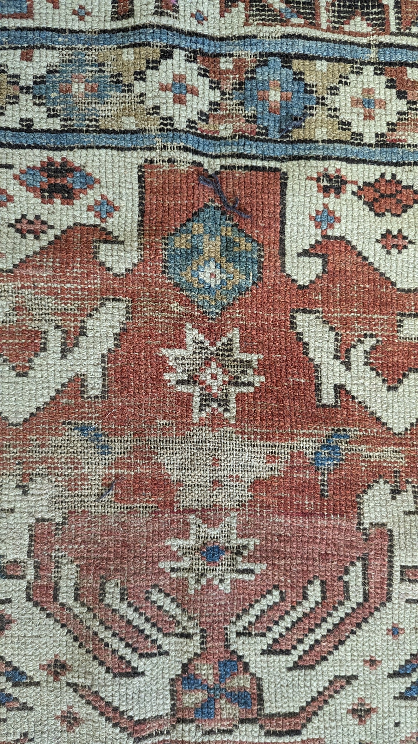 SOLD - Antique Caucasian rug, 3x5