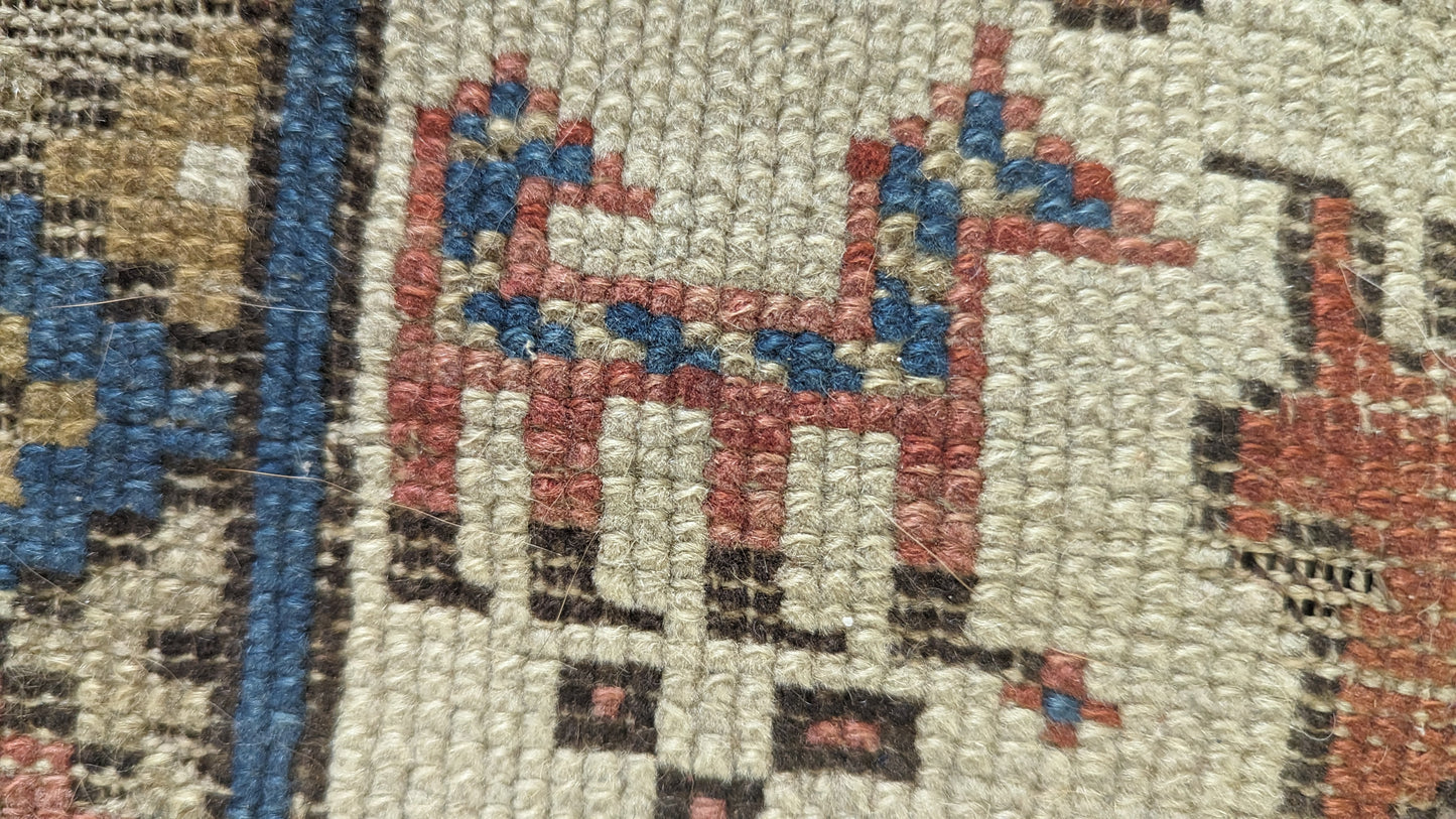 SOLD - Antique Caucasian rug, 3x5