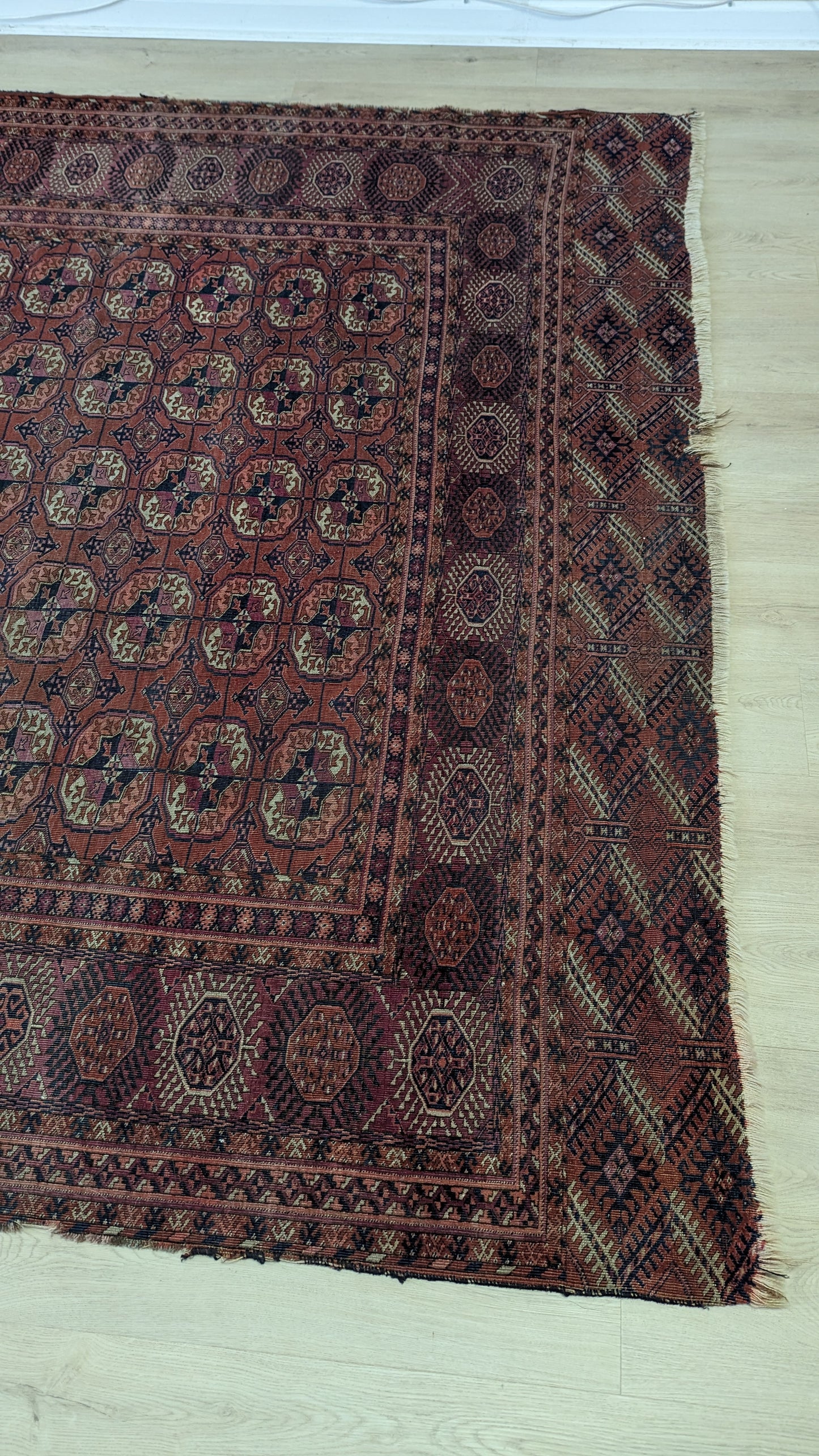 Antique Tekke Turkmen Rug, 7'3"x10'6"