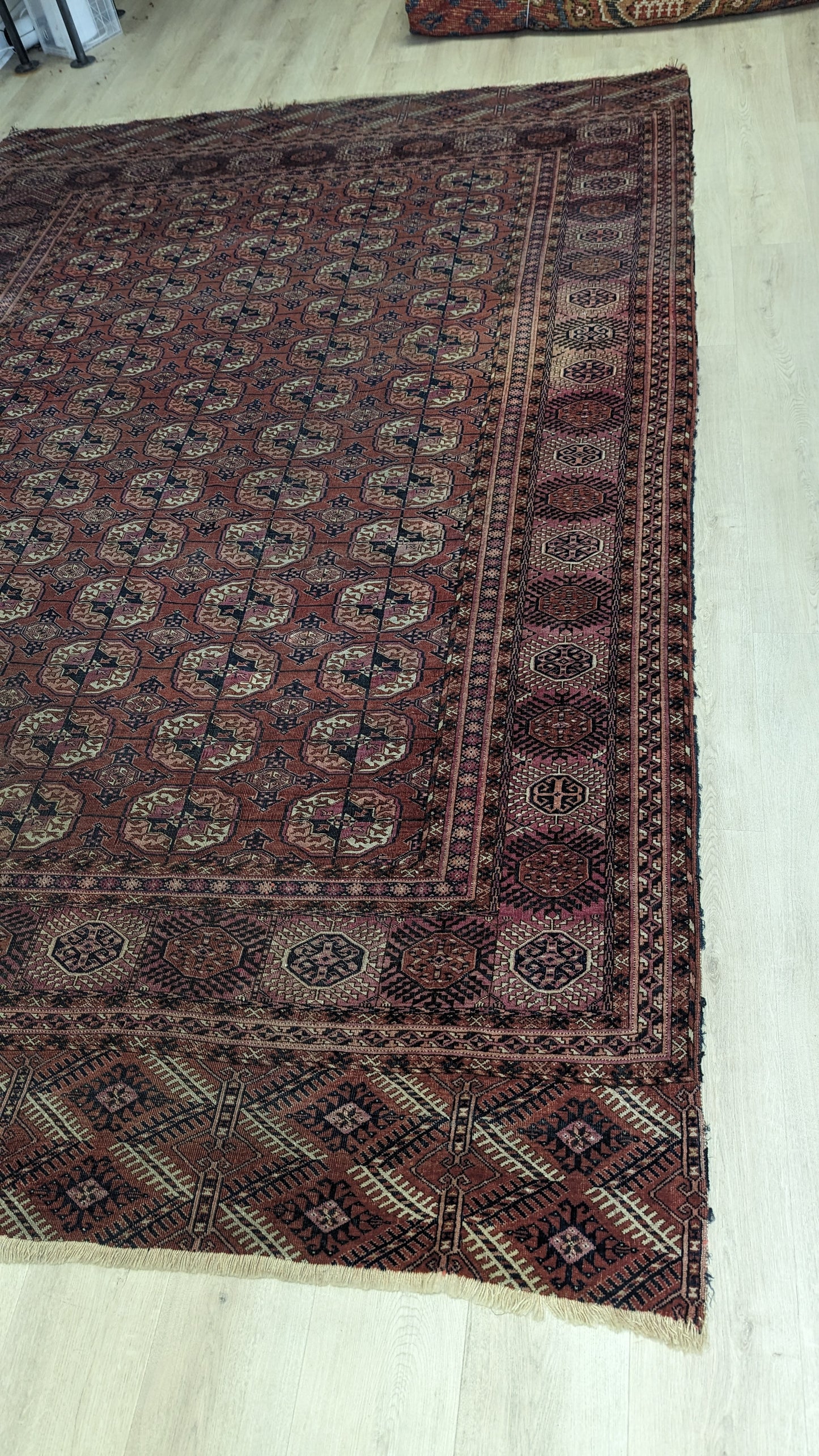 Antique Tekke Turkmen Rug, 7'3"x10'6"