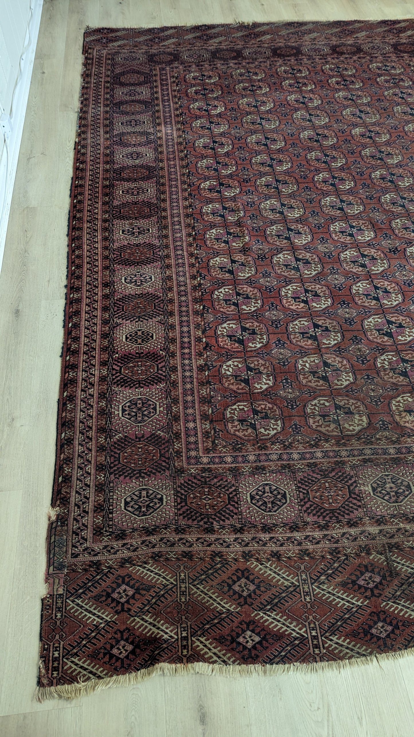 Antique Tekke Turkmen Rug, 7'3"x10'6"