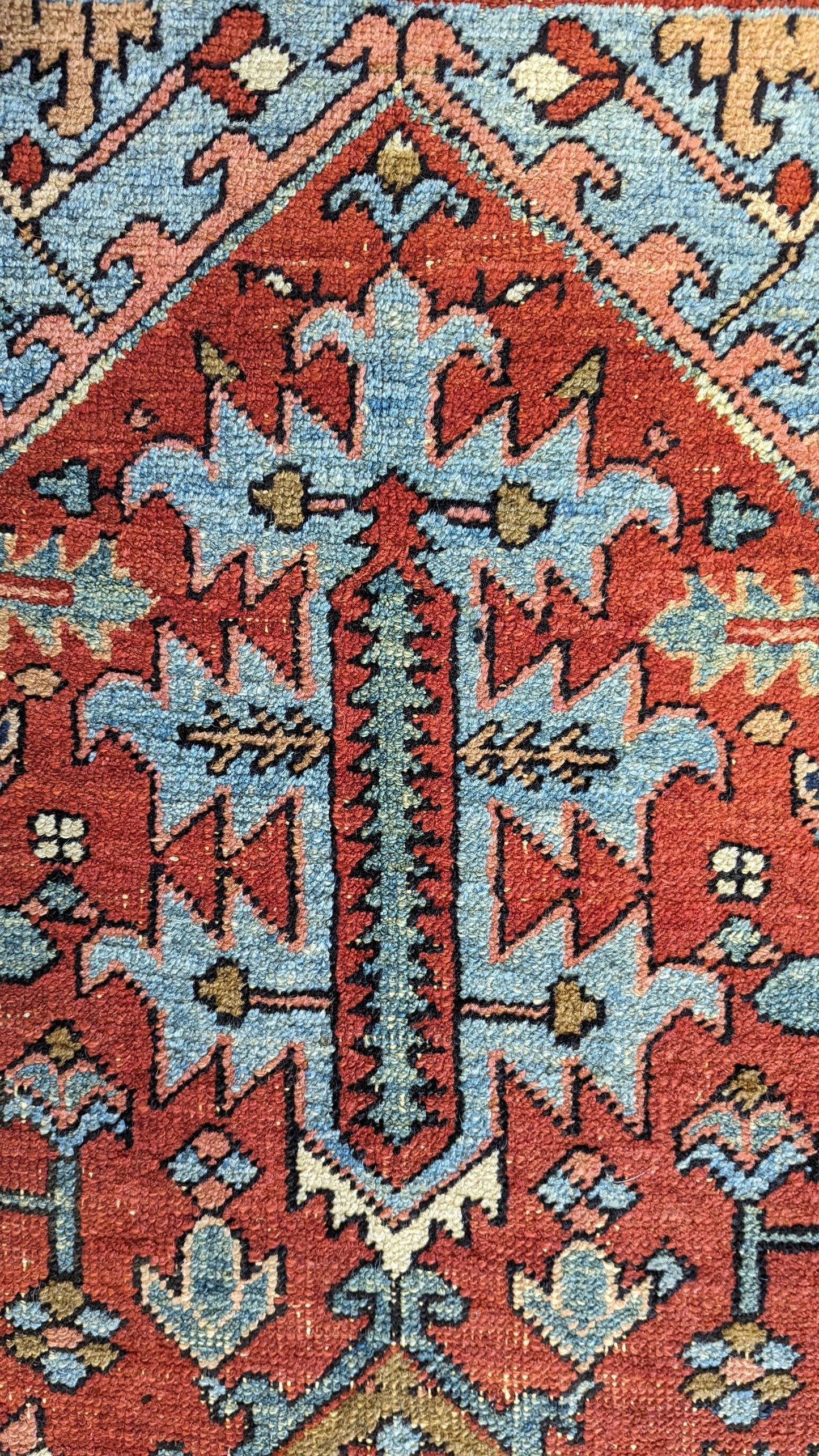 SOLD - Antique Persian Heriz Rug, 7'x10'