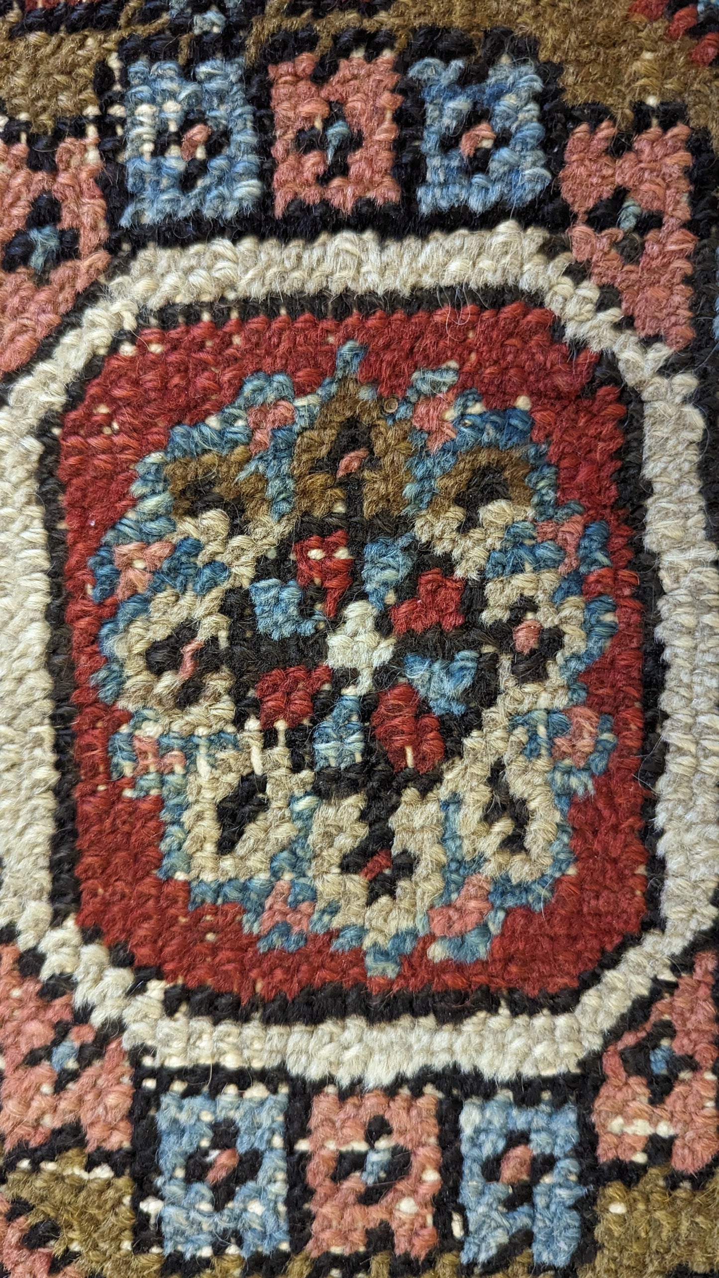 SOLD - Antique Persian Heriz Rug, 7'x10'