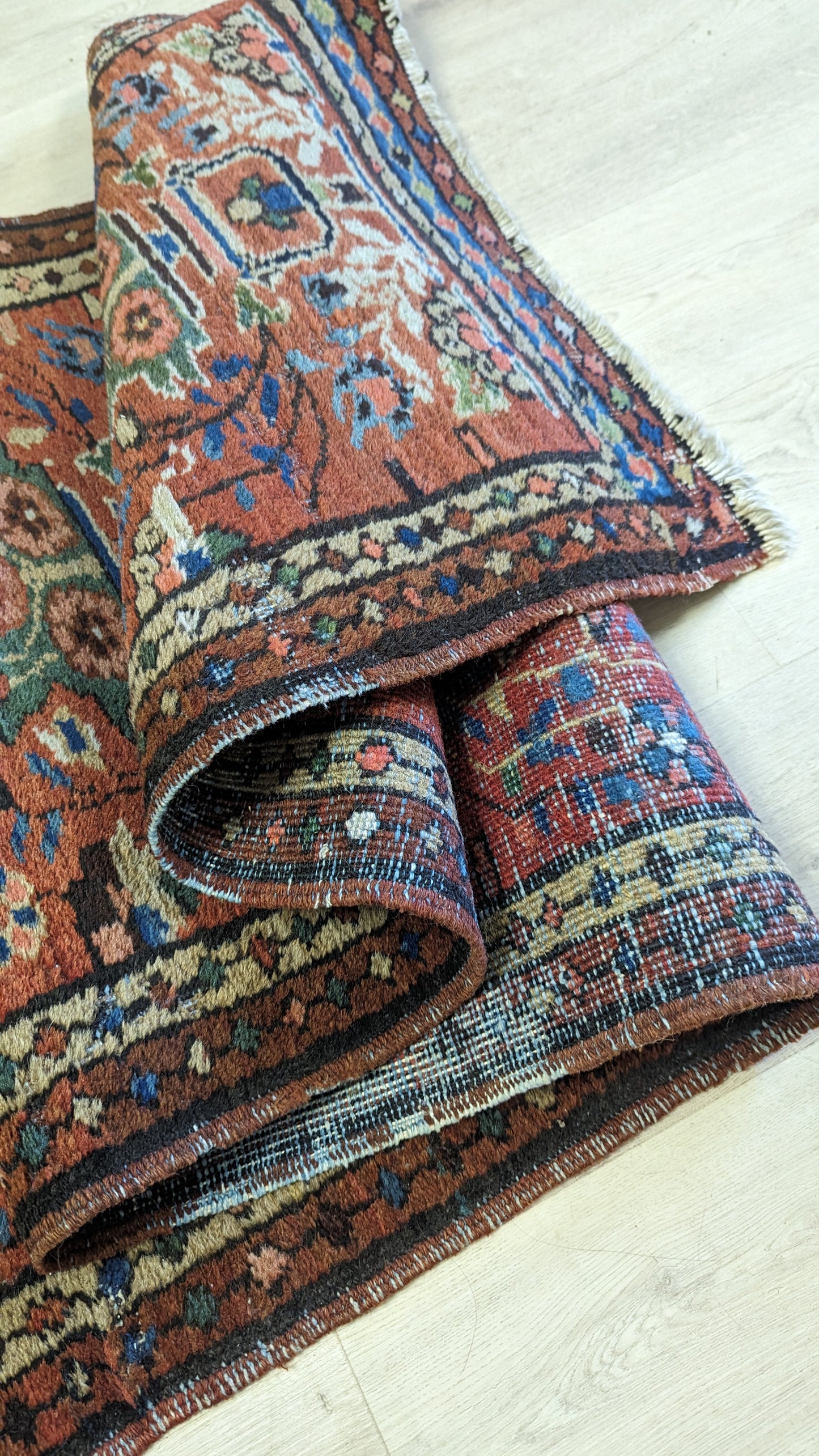 SOLD - Vintage Serab Persian Runner Rug, 2x9