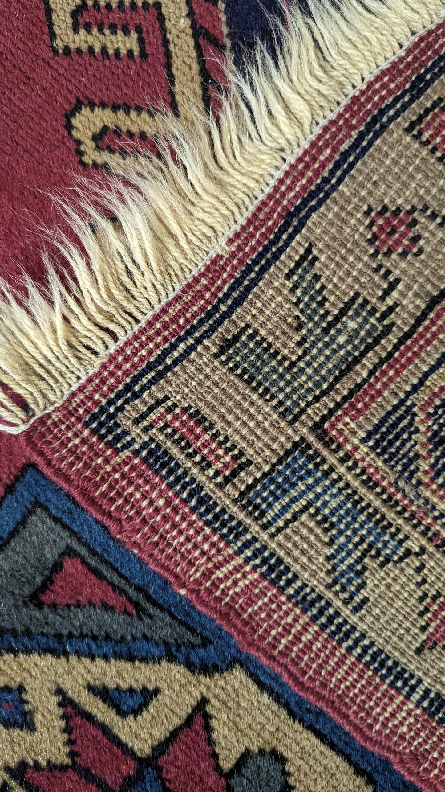 Antique Turkish Rug, 5'x6' - "Dusk Rose Sky"