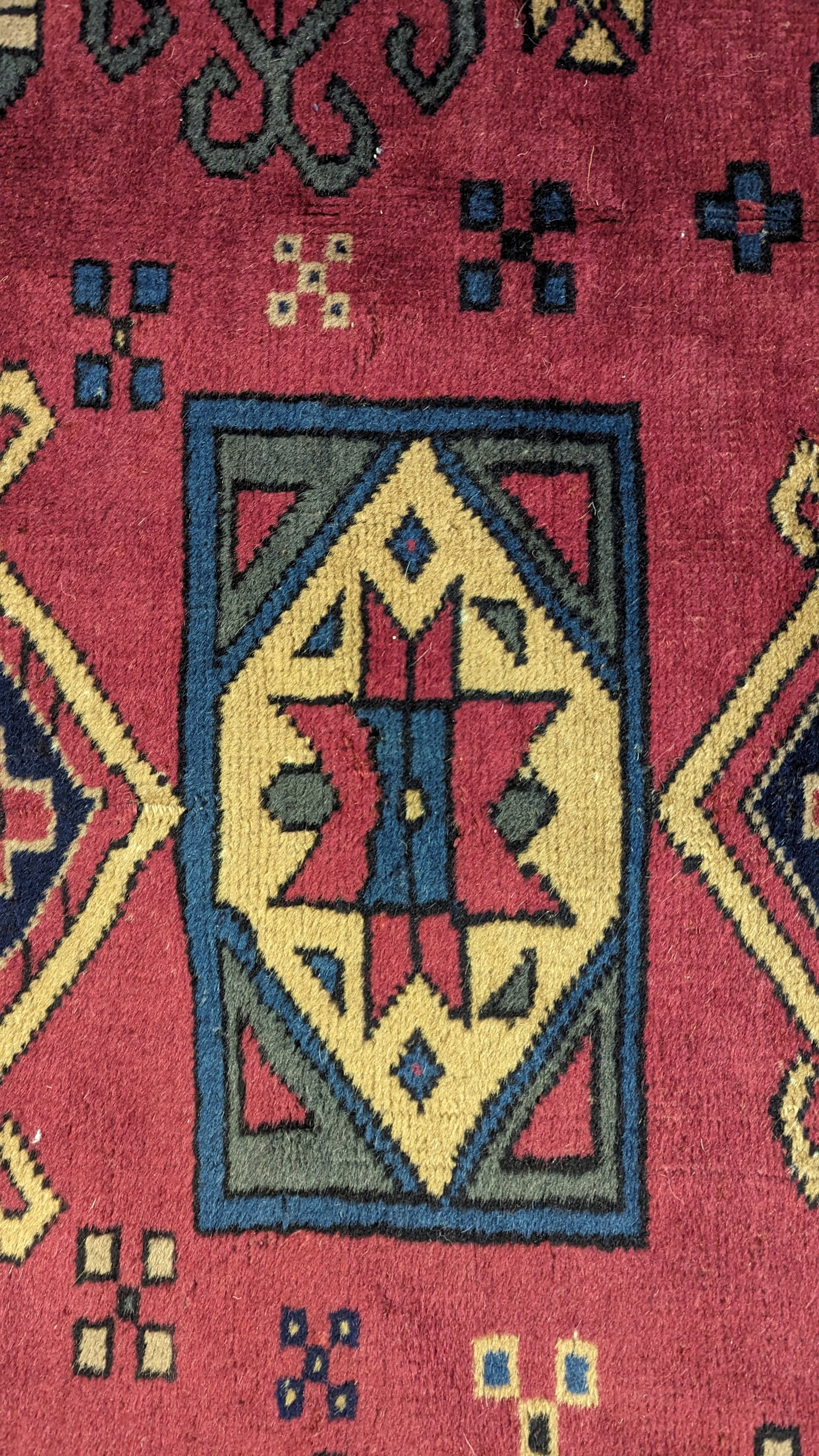Antique Turkish Rug, 5'x6' - "Dusk Rose Sky"