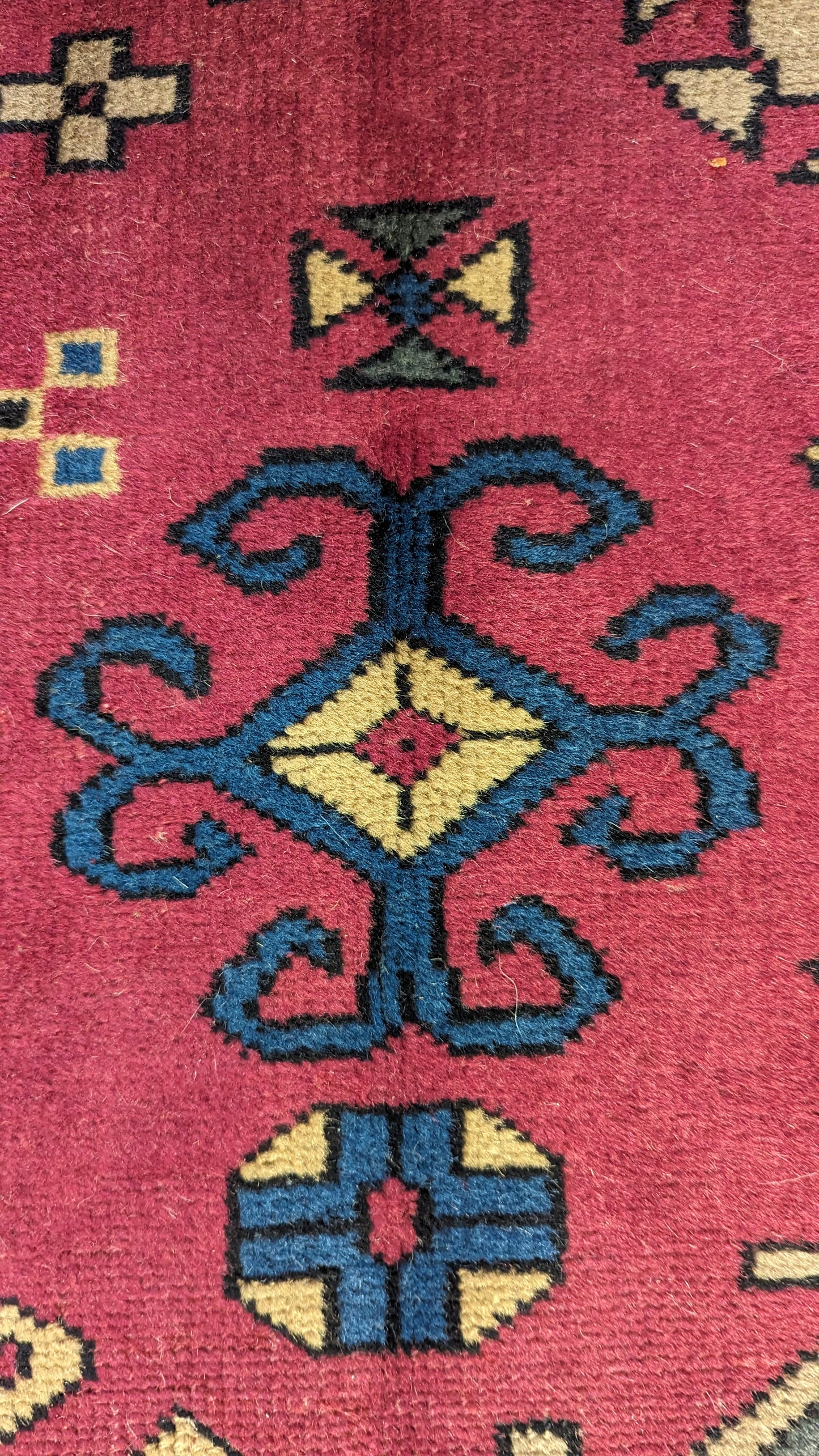Antique Turkish Rug, 5'x6' - "Dusk Rose Sky"