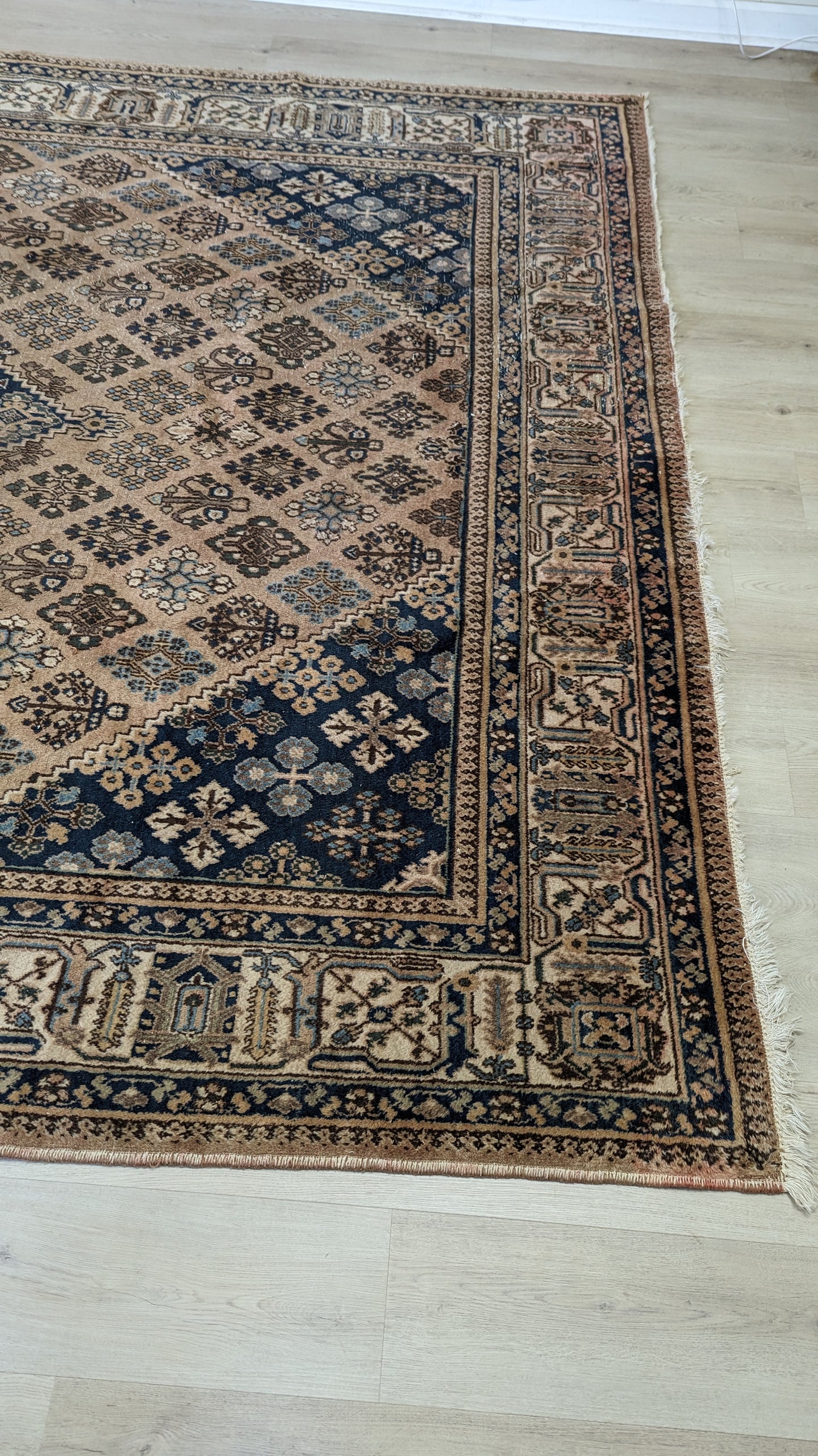 SOLD Vintage Persian Geometric Rug, 8x11