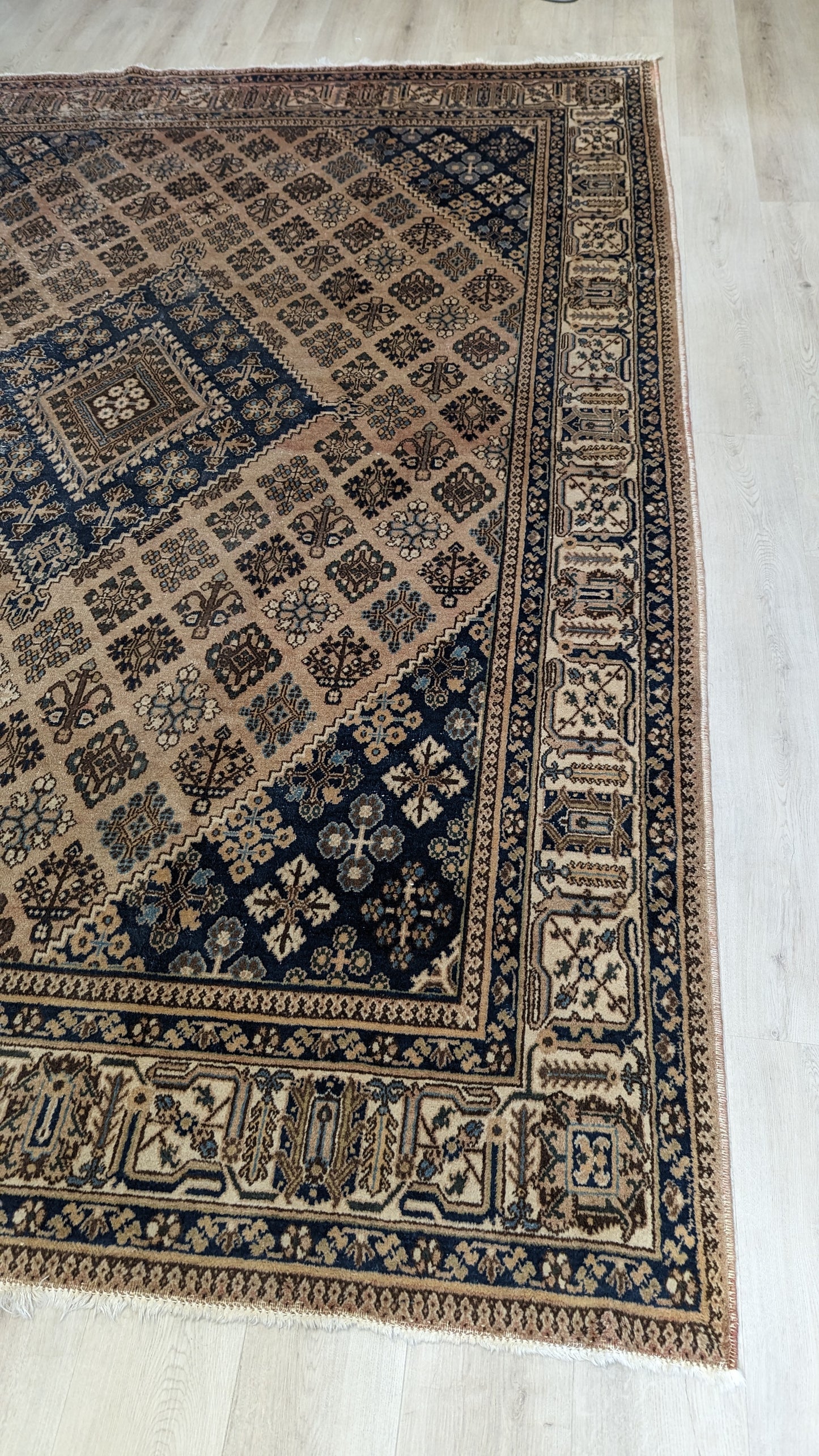 SOLD Vintage Persian Geometric Rug, 8x11