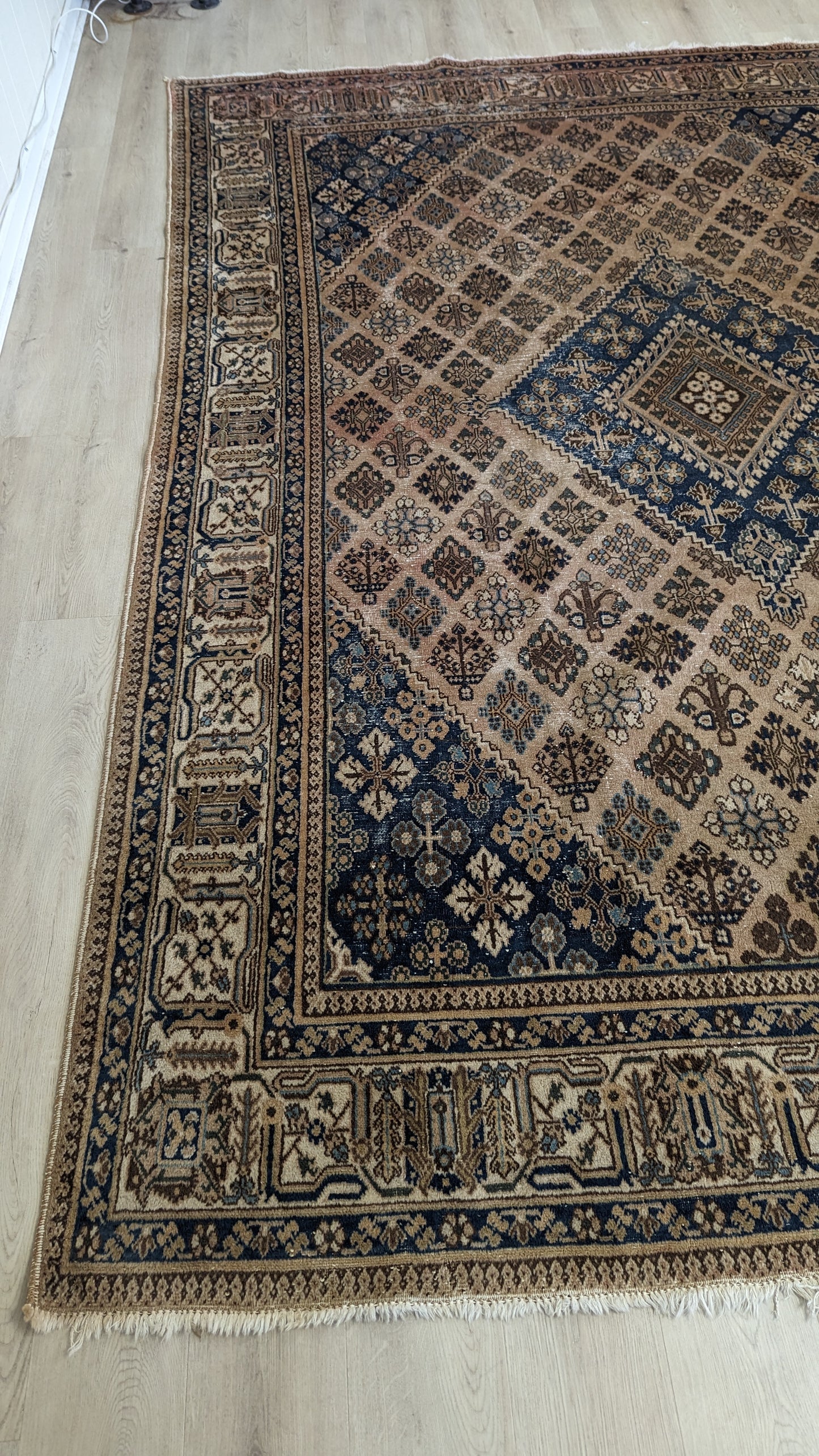 SOLD Vintage Persian Geometric Rug, 8x11