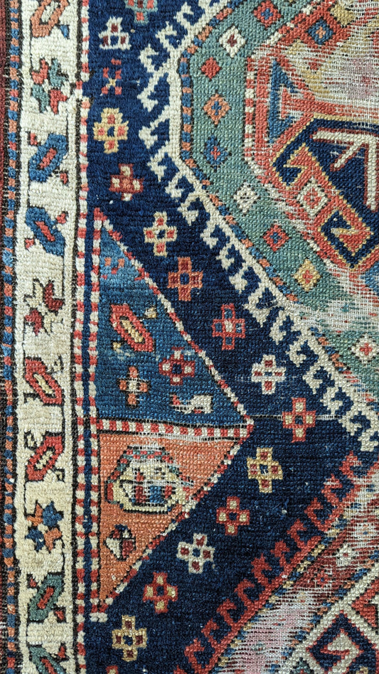 Antique Serab Persian Runner Rug, 3'6x10'3"