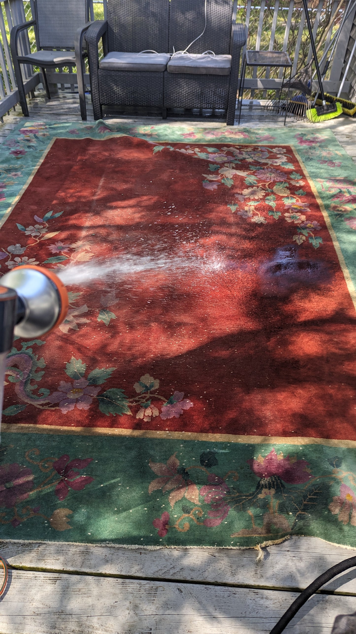 Antique Art Deco Chinese Rug, 9'x11'
