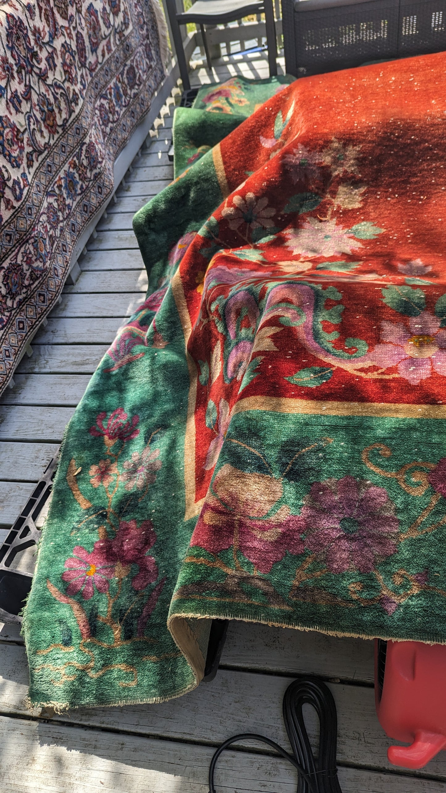 Antique Art Deco Chinese Rug, 9'x11'